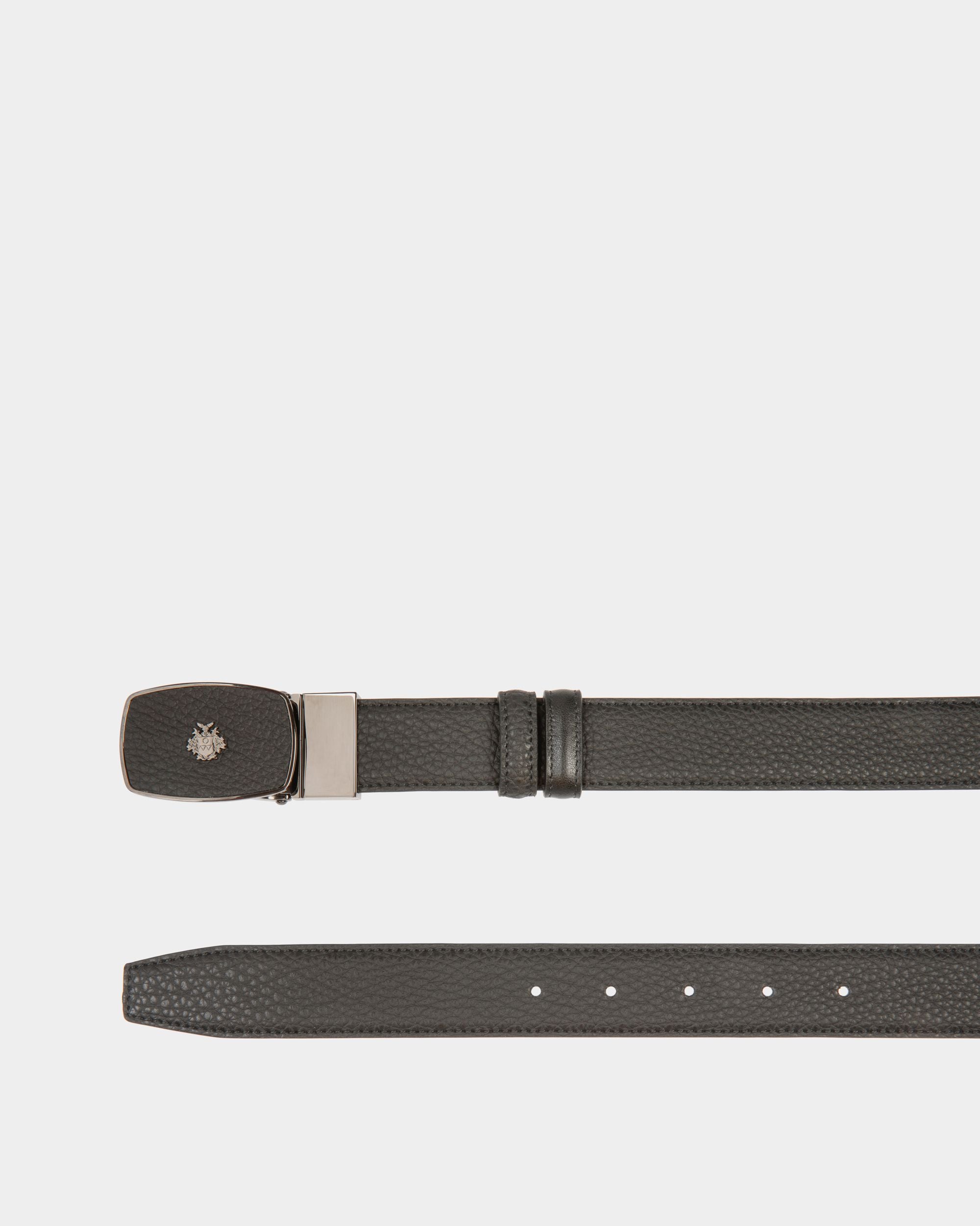 Cintura Regolabile E Reversibile Govin 30 mm In Pelle Nera - Uomo - Bally - 01
