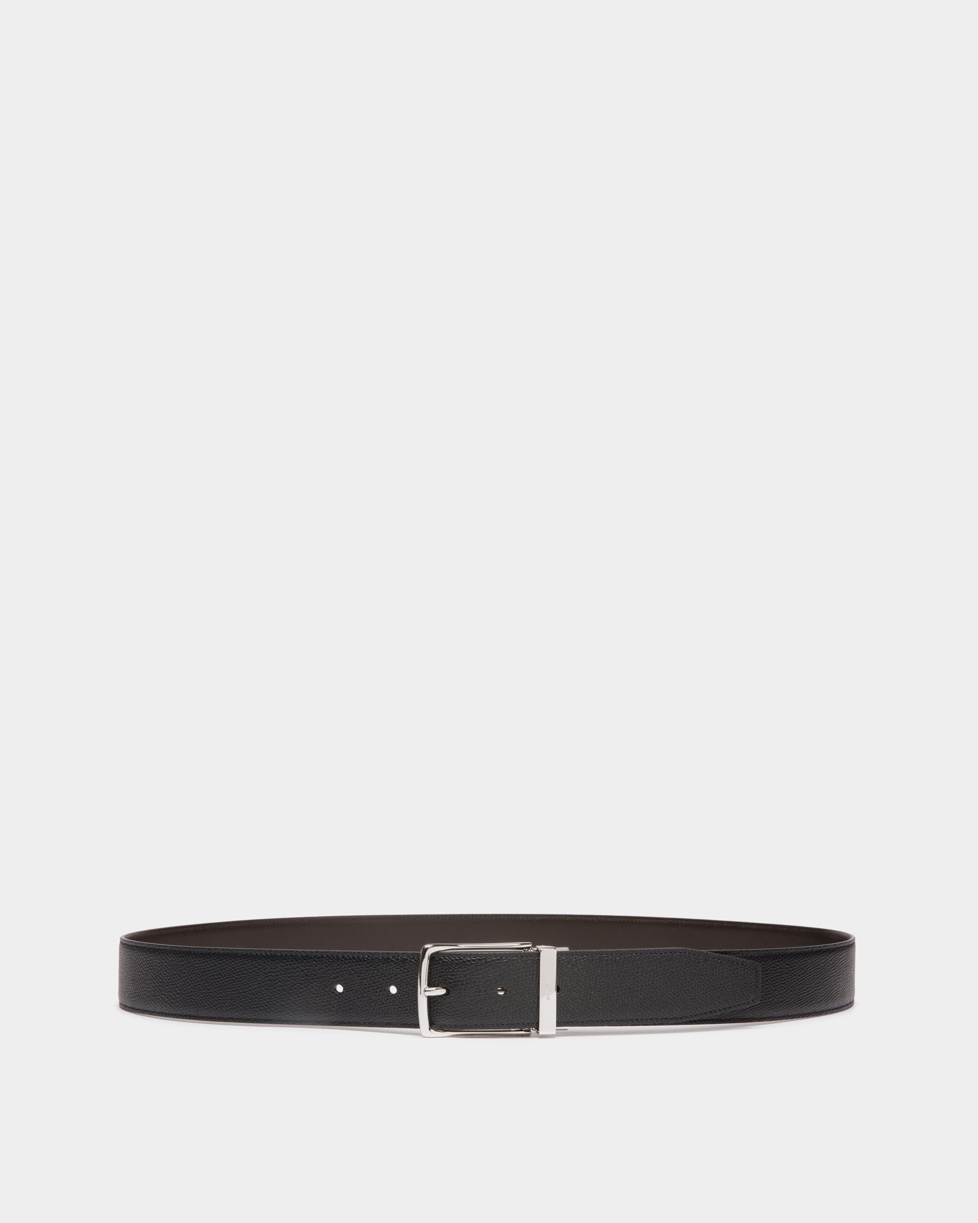 Cintura Regolabile E Reversibile Ketter 35 mm In Pelle Nera E Marrone - Uomo - Bally - 01