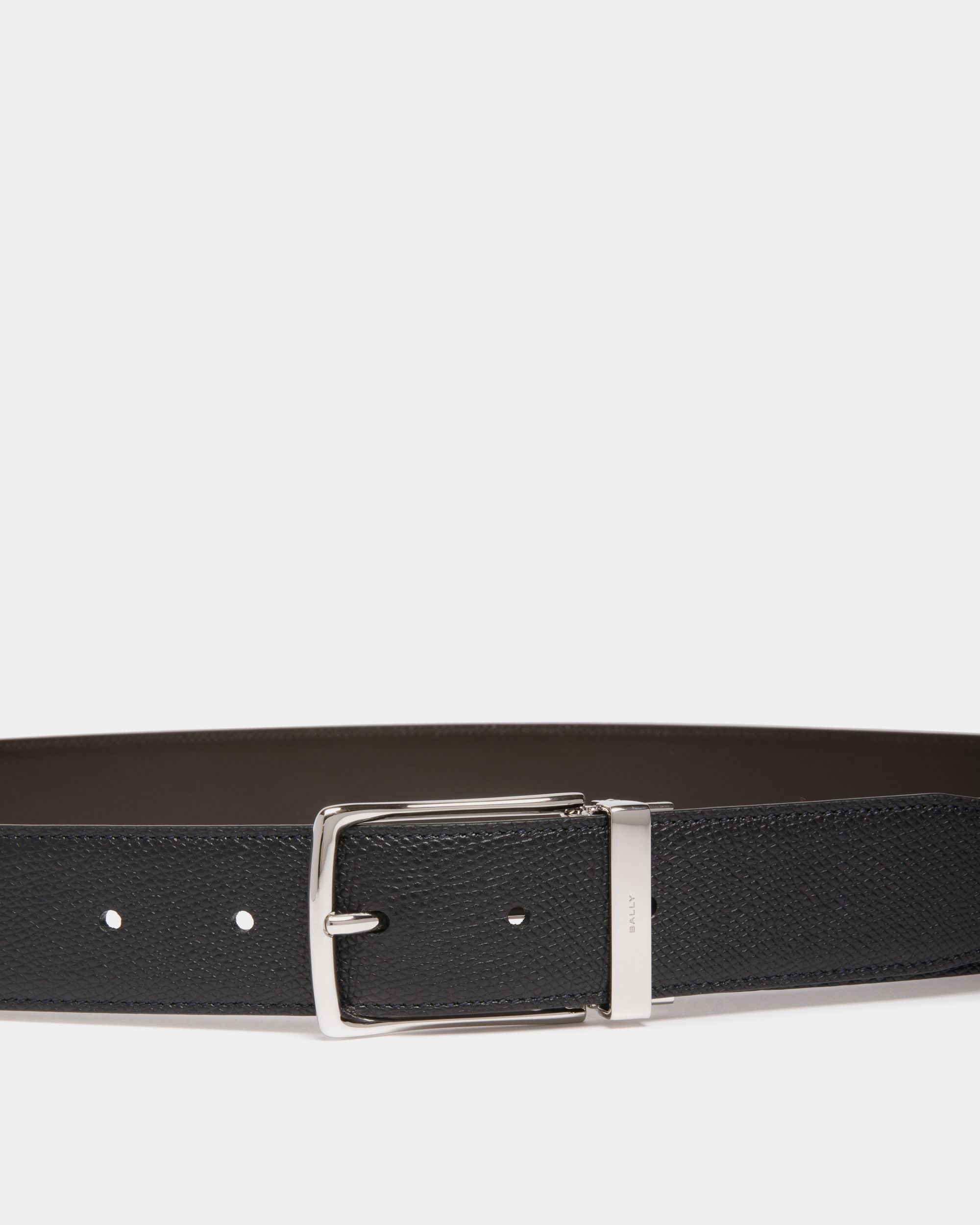 Cintura Regolabile E Reversibile Ketter 35 mm In Pelle Nera E Marrone - Uomo - Bally - 04