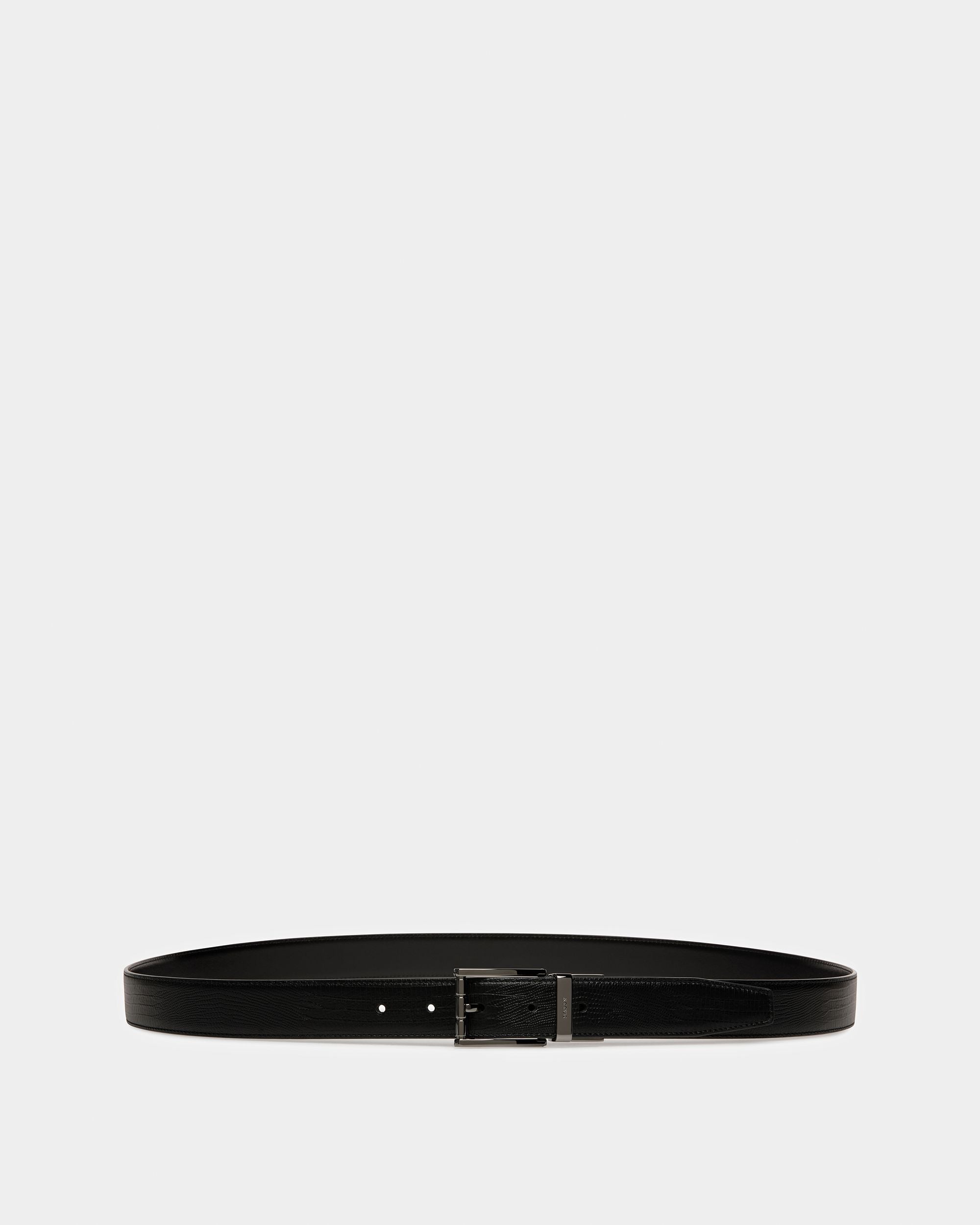 Astor Cintura Da 30 Mm In Pelle Nera - Uomo - Bally - 01