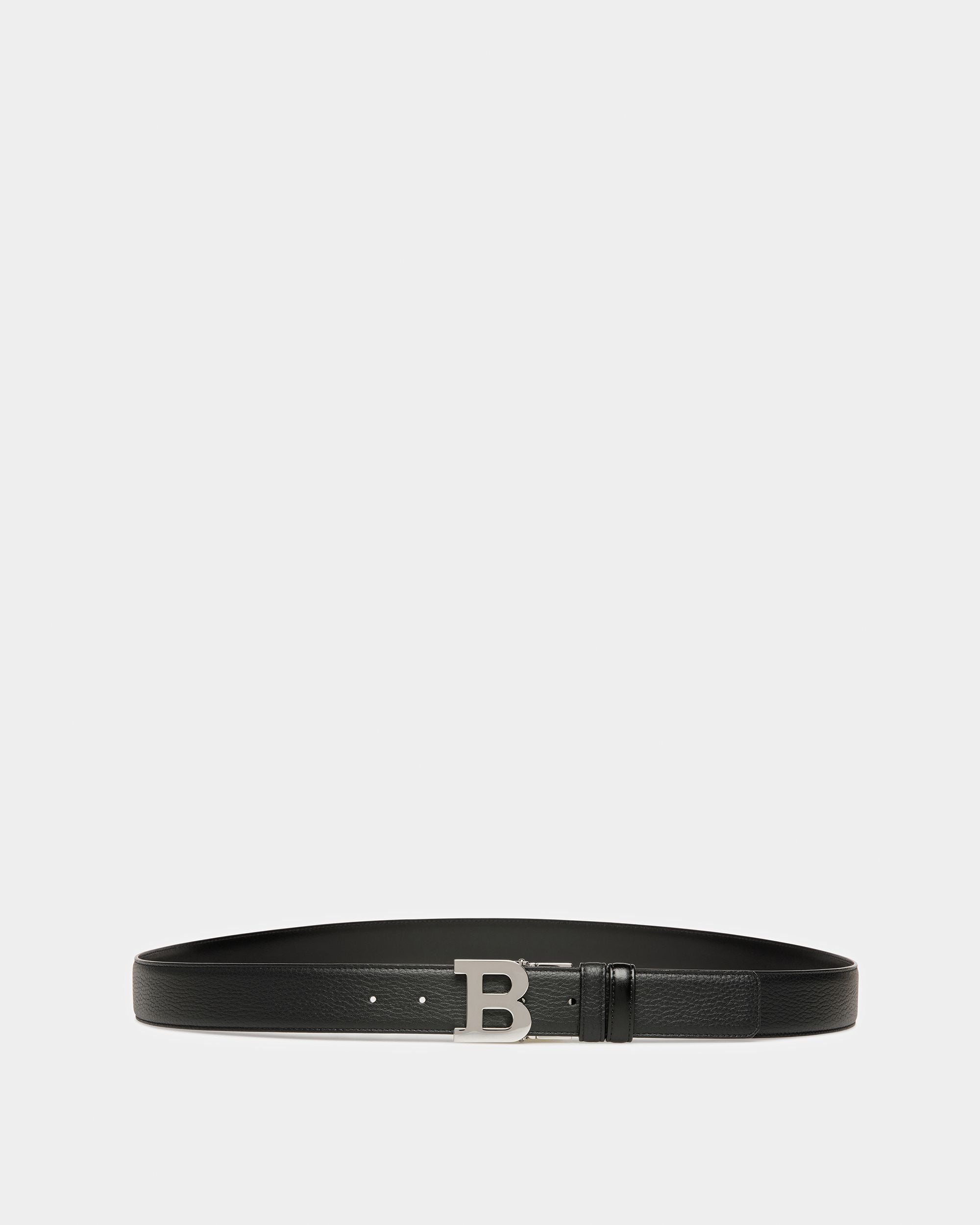 B Buckle Cintura In Pelle Nera - Uomo - Bally - 01