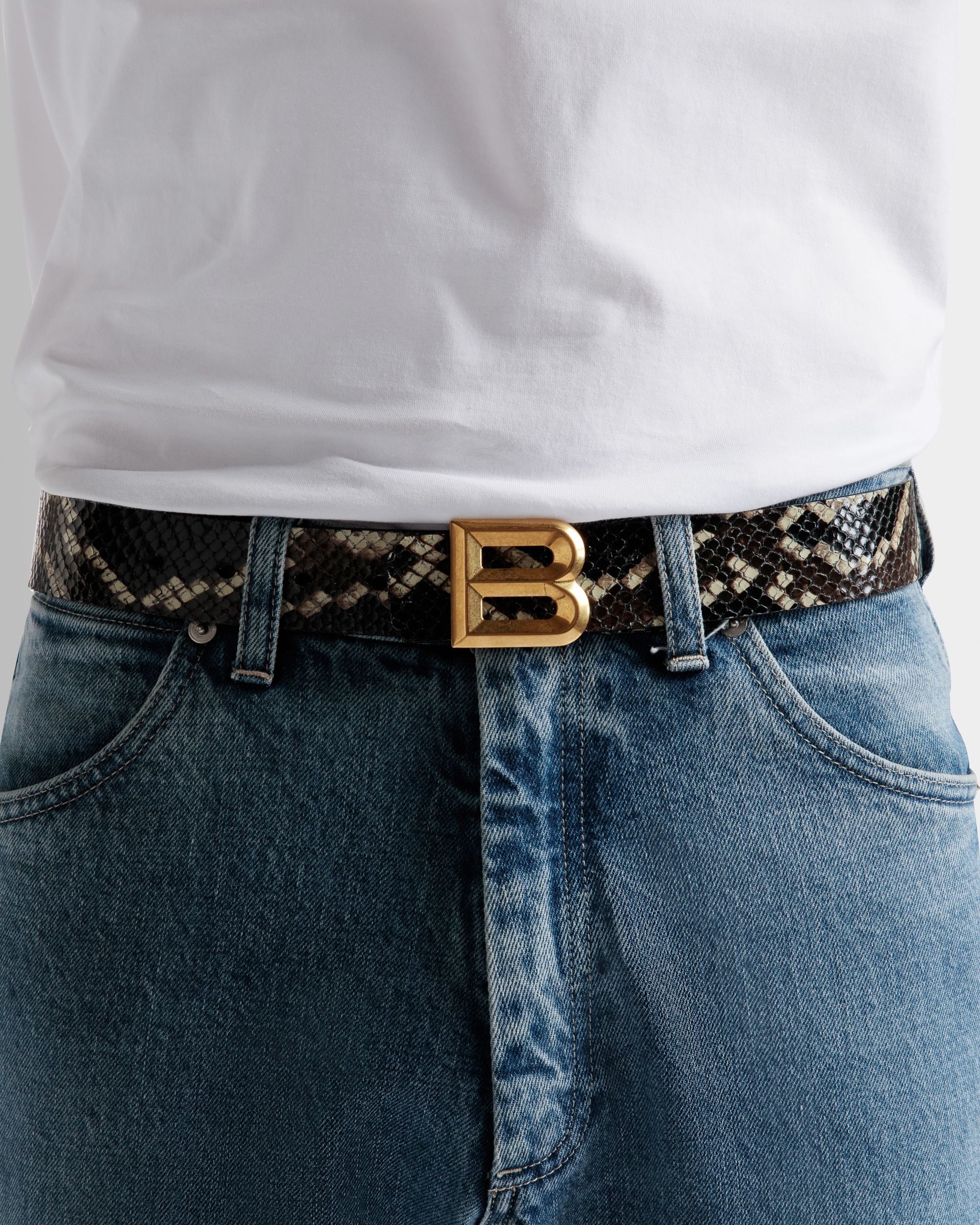 Cintura Da 35 mm B Bold In Pelle Nera - Uomo - Bally - 03