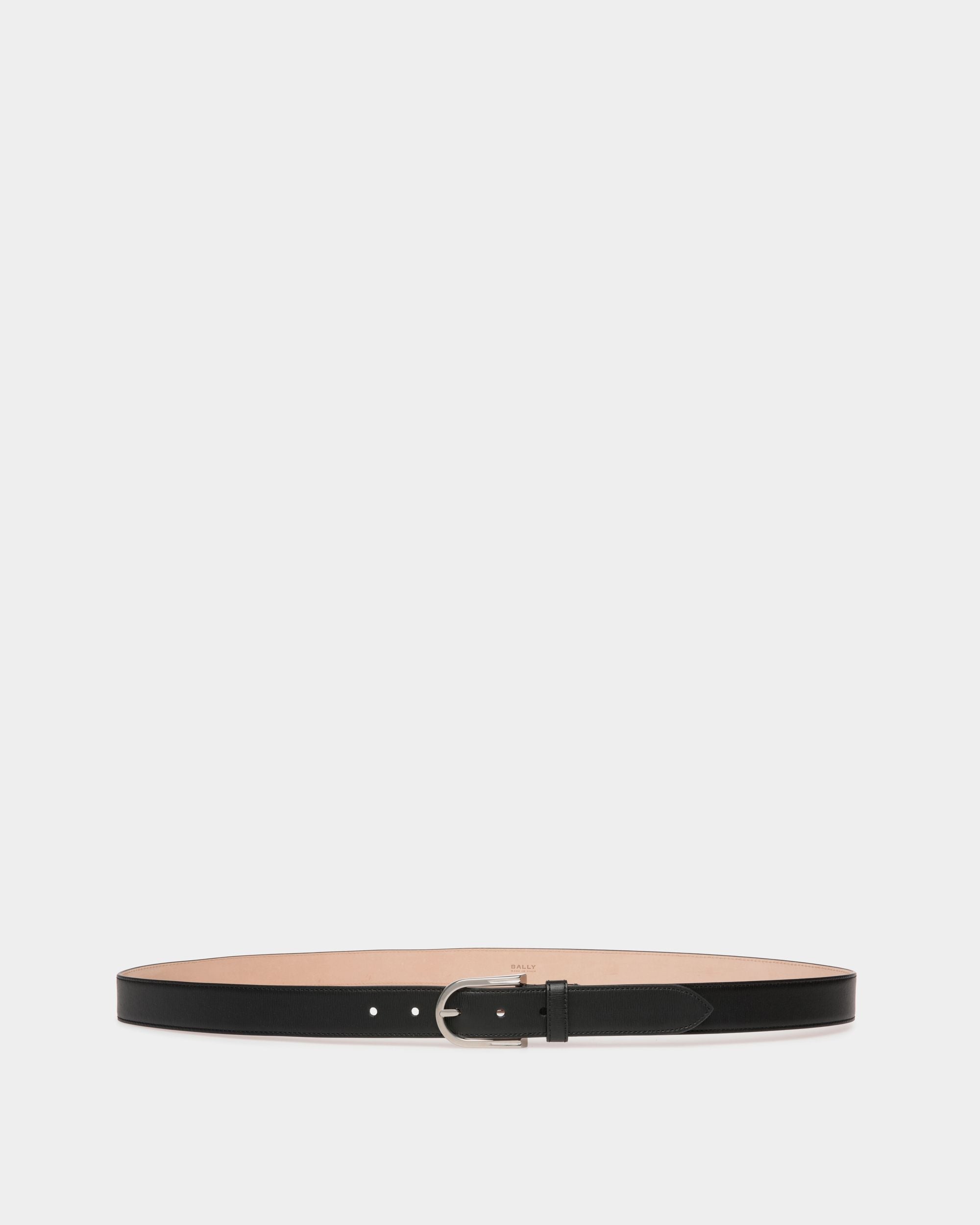 Cintura Udy 30 mm In Pelle Nera - Uomo - Bally - 01