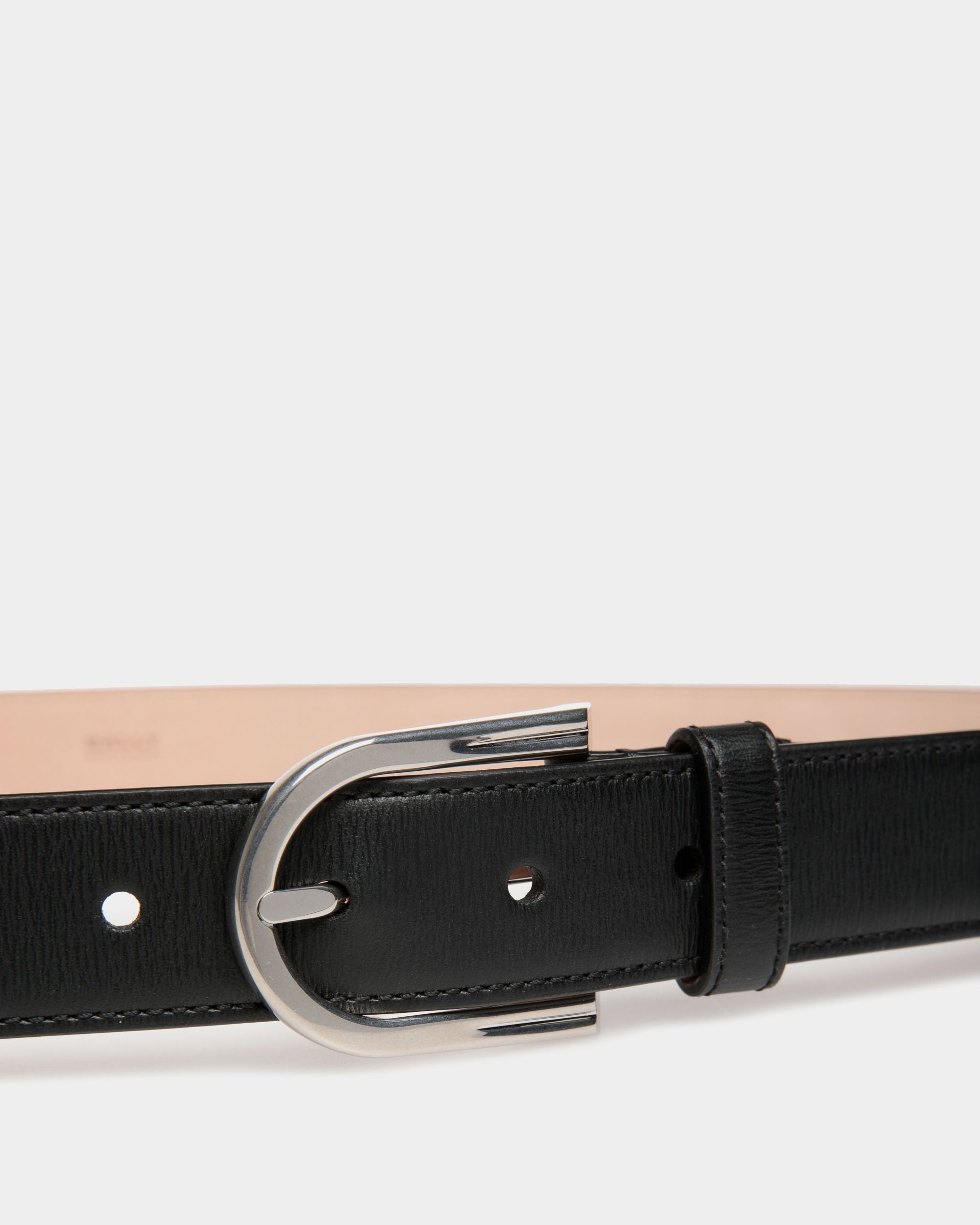 Cintura Udy 30 mm In Pelle Nera - Uomo - Bally - 03