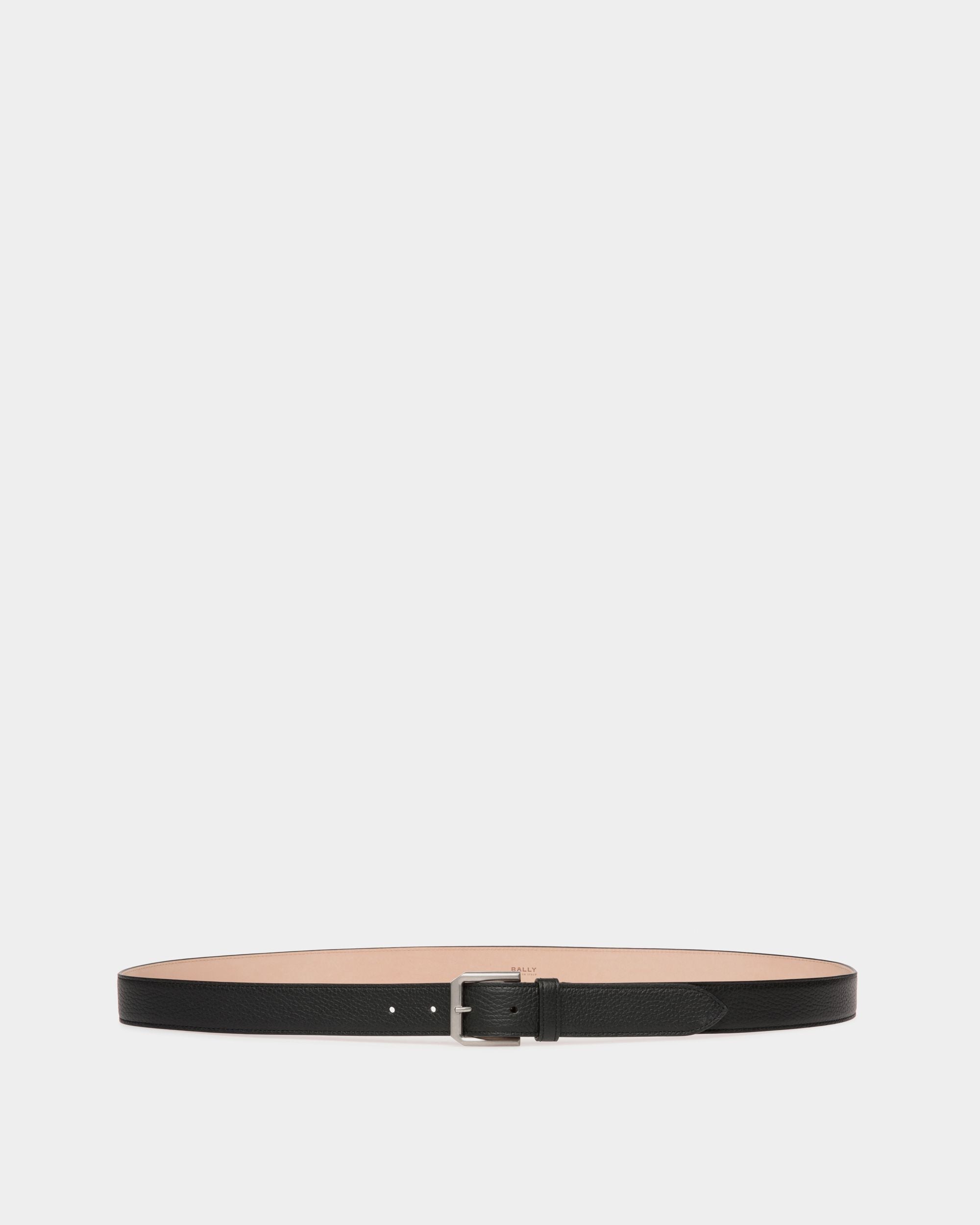Cintura Carl 30 mm In Pelle Nera - Uomo - Bally - 01