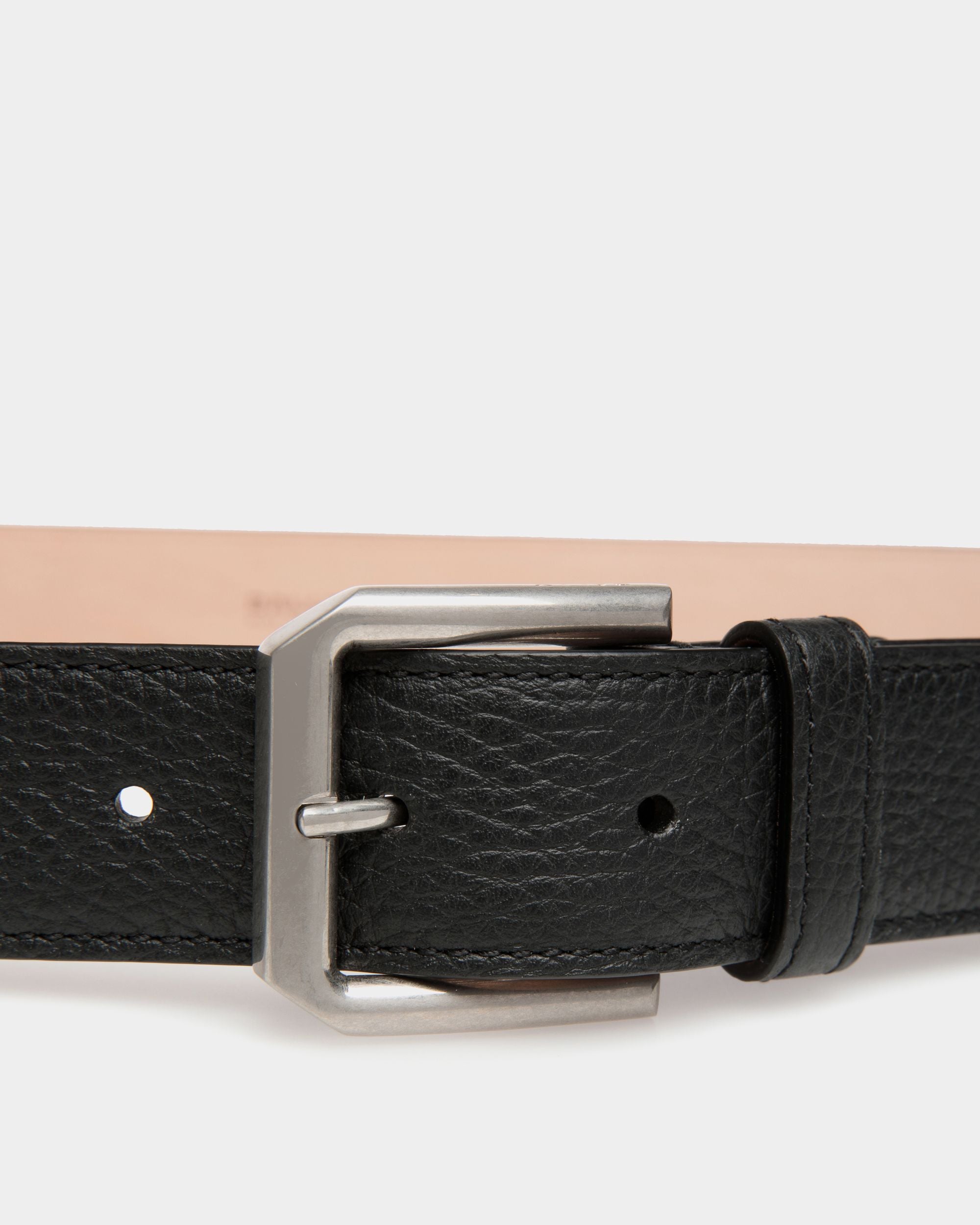 Cintura Carl 30 mm In Pelle Nera - Uomo - Bally - 03