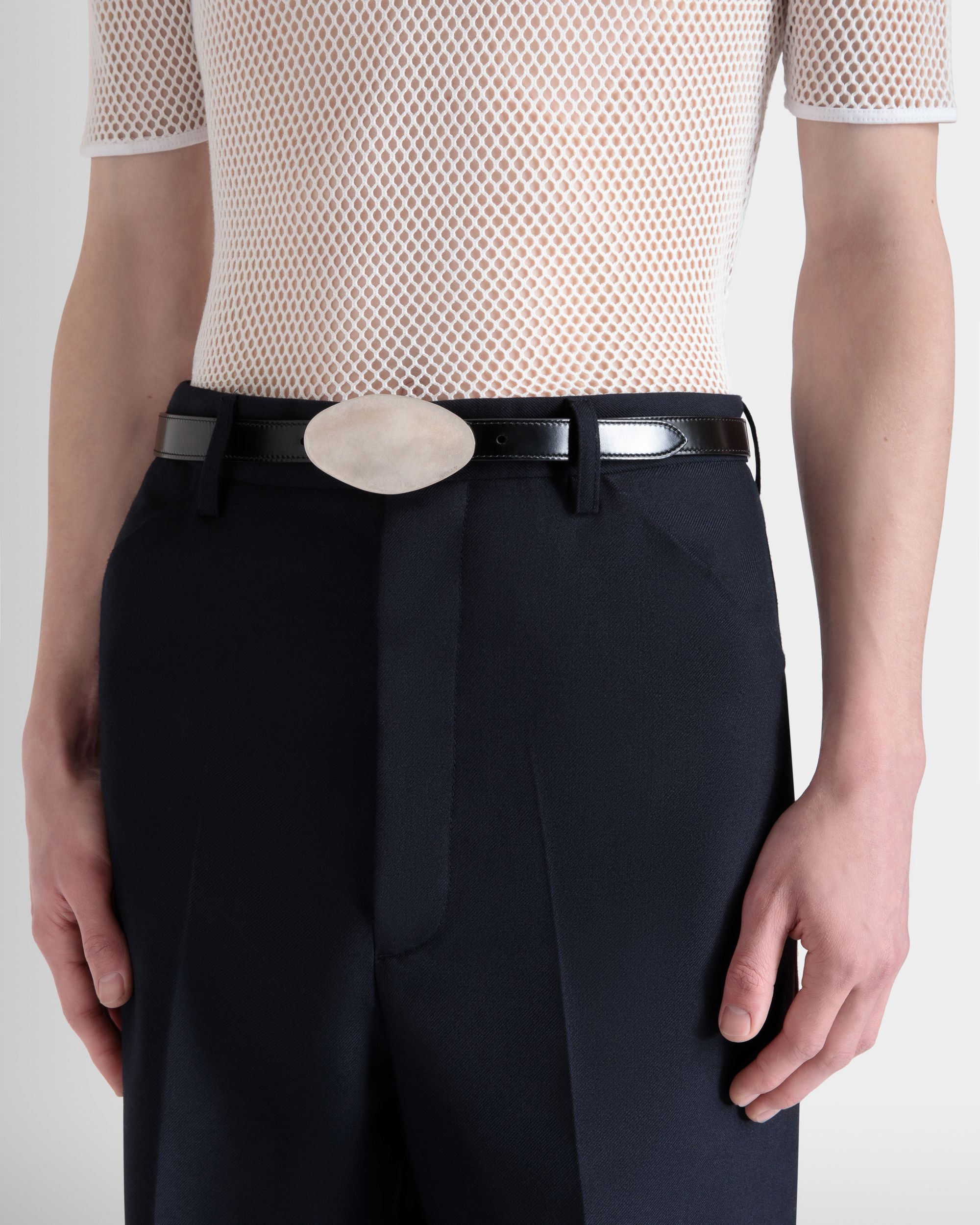 Cintura Swissness In Pelle Nera - Uomo - Bally - 04