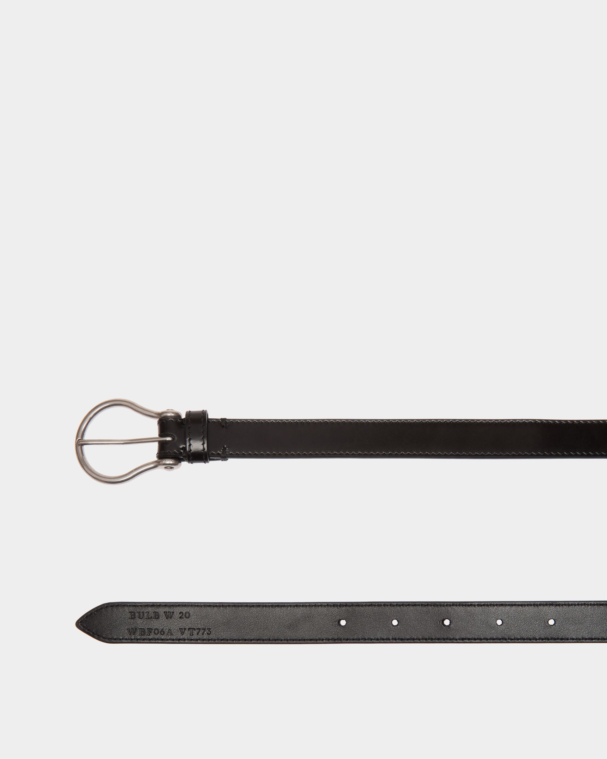 Cintura Ray In Pelle Nera - Uomo - Bally - 02