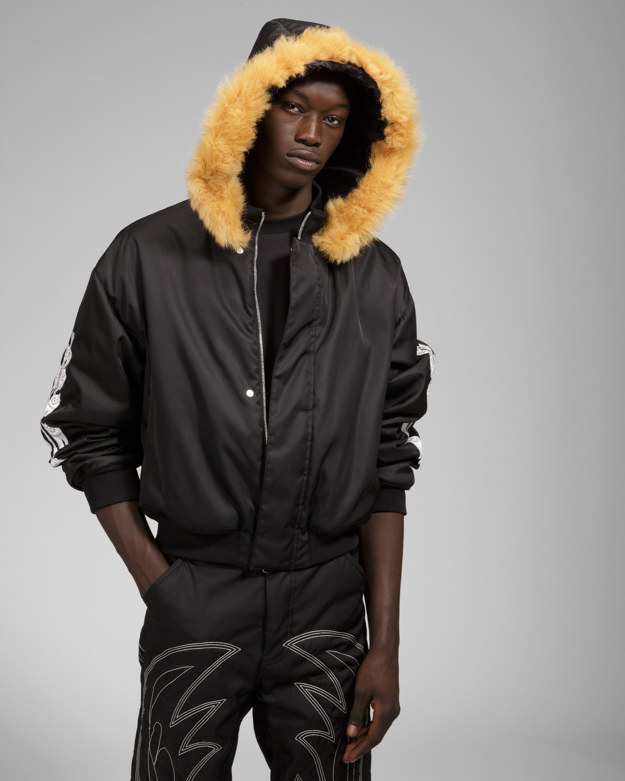 Bomber Con Cappuccio In Pelo Di Montone - Uomo - Bally - 03