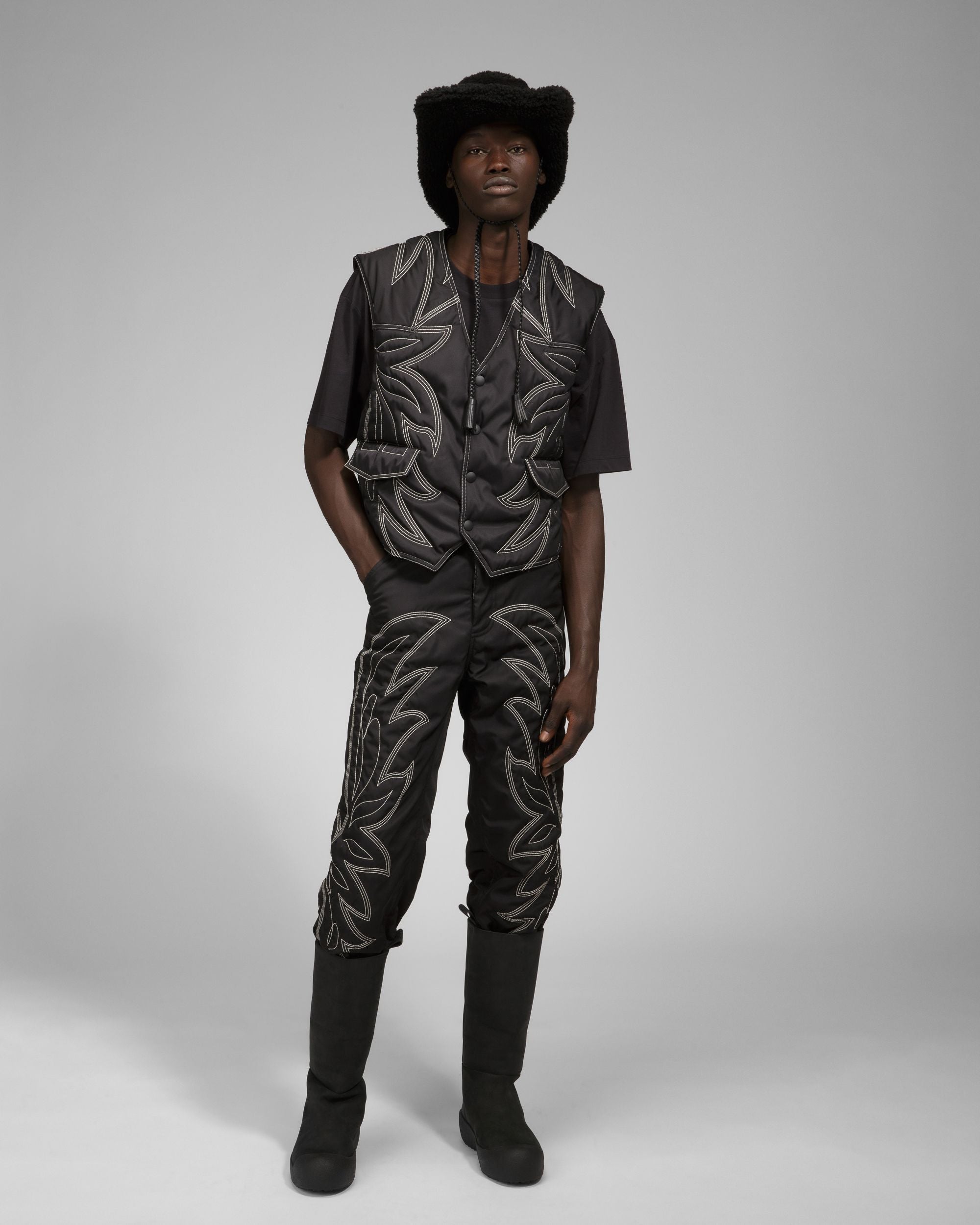 Pantalone Fantasia In Nylon Riciclato Nero - Uomo - Bally - 07