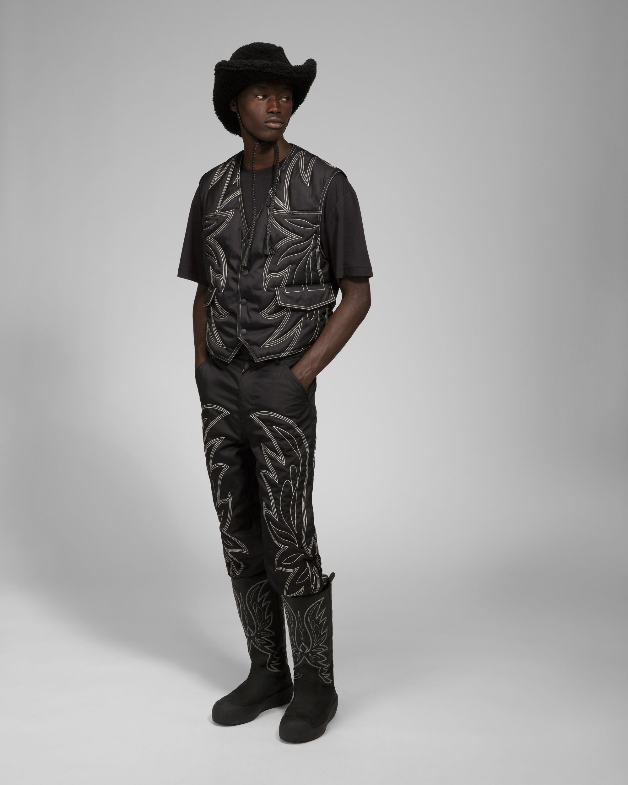 Gilet Fantasia In Nylon Riciclato Nero - Uomo - Bally - 02