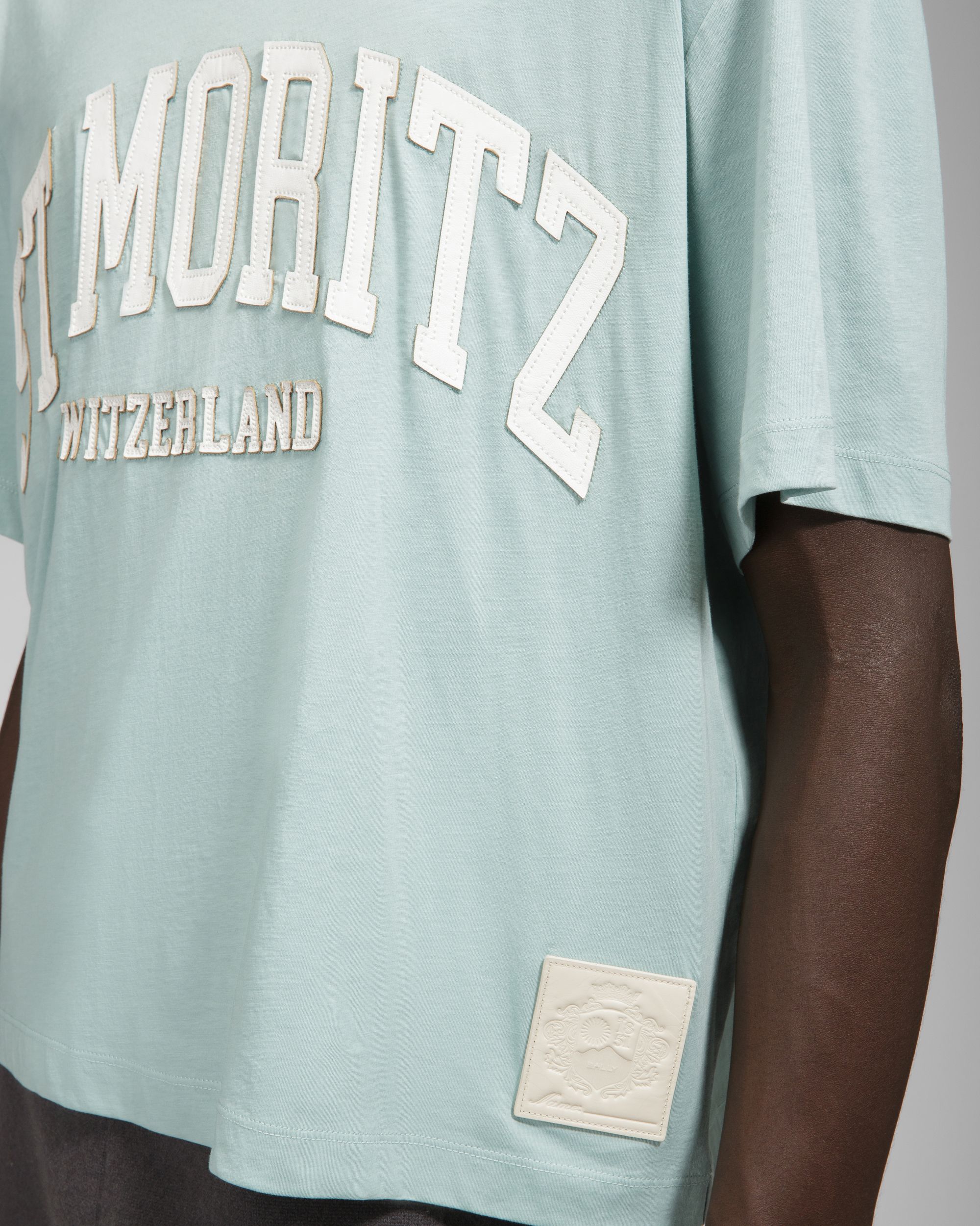 T-Shirt St. Moritz In Cotone Blu - Uomo - Bally - 04