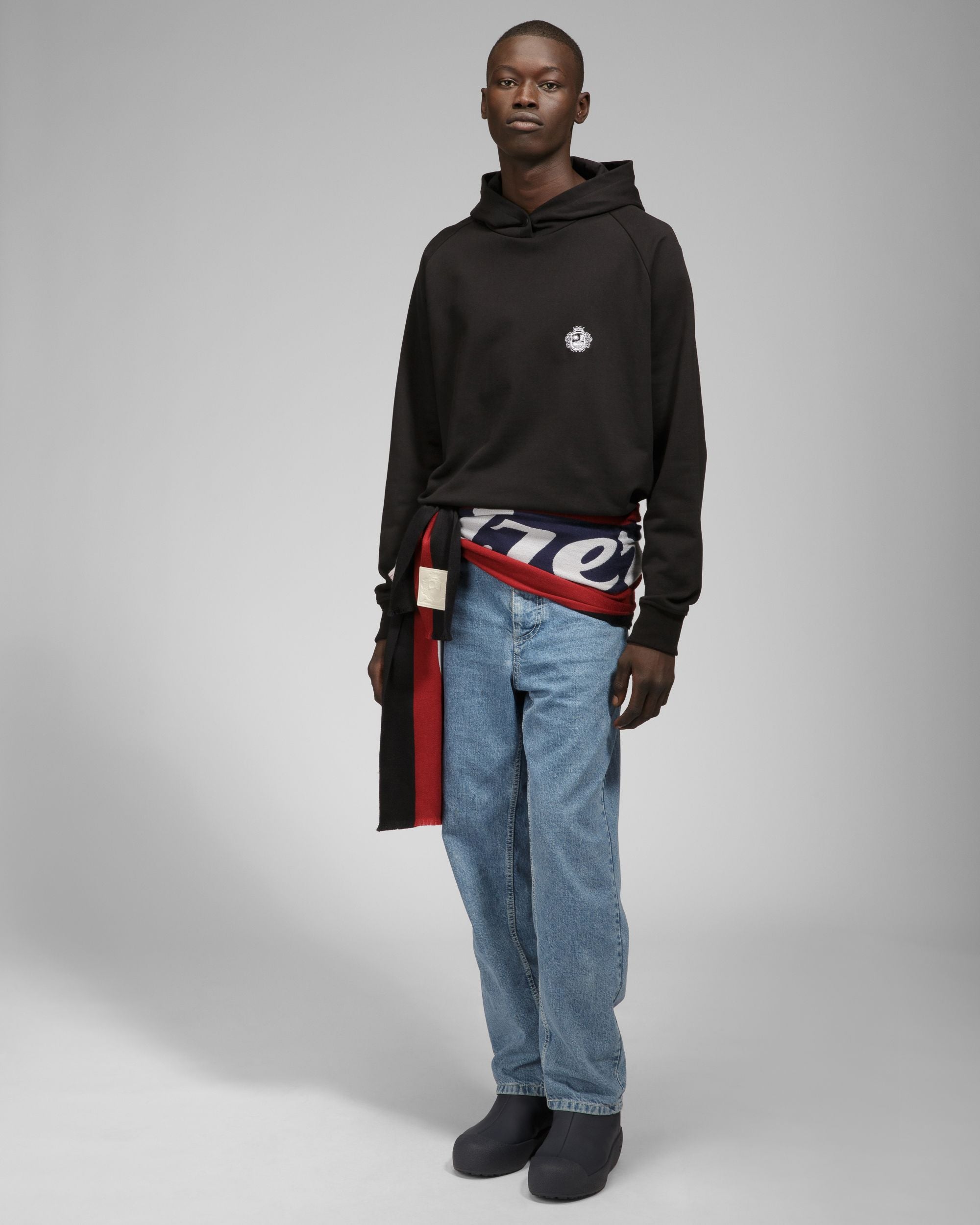 Felpa Con Cappuccio In Cotone Nero - Uomo - Bally - 05