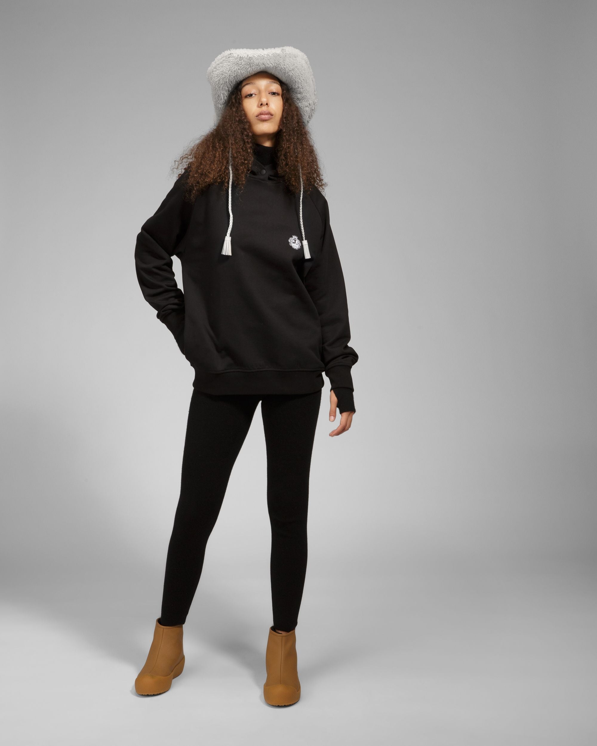Felpa Con Cappuccio In Cotone Nero - Uomo - Bally - 07