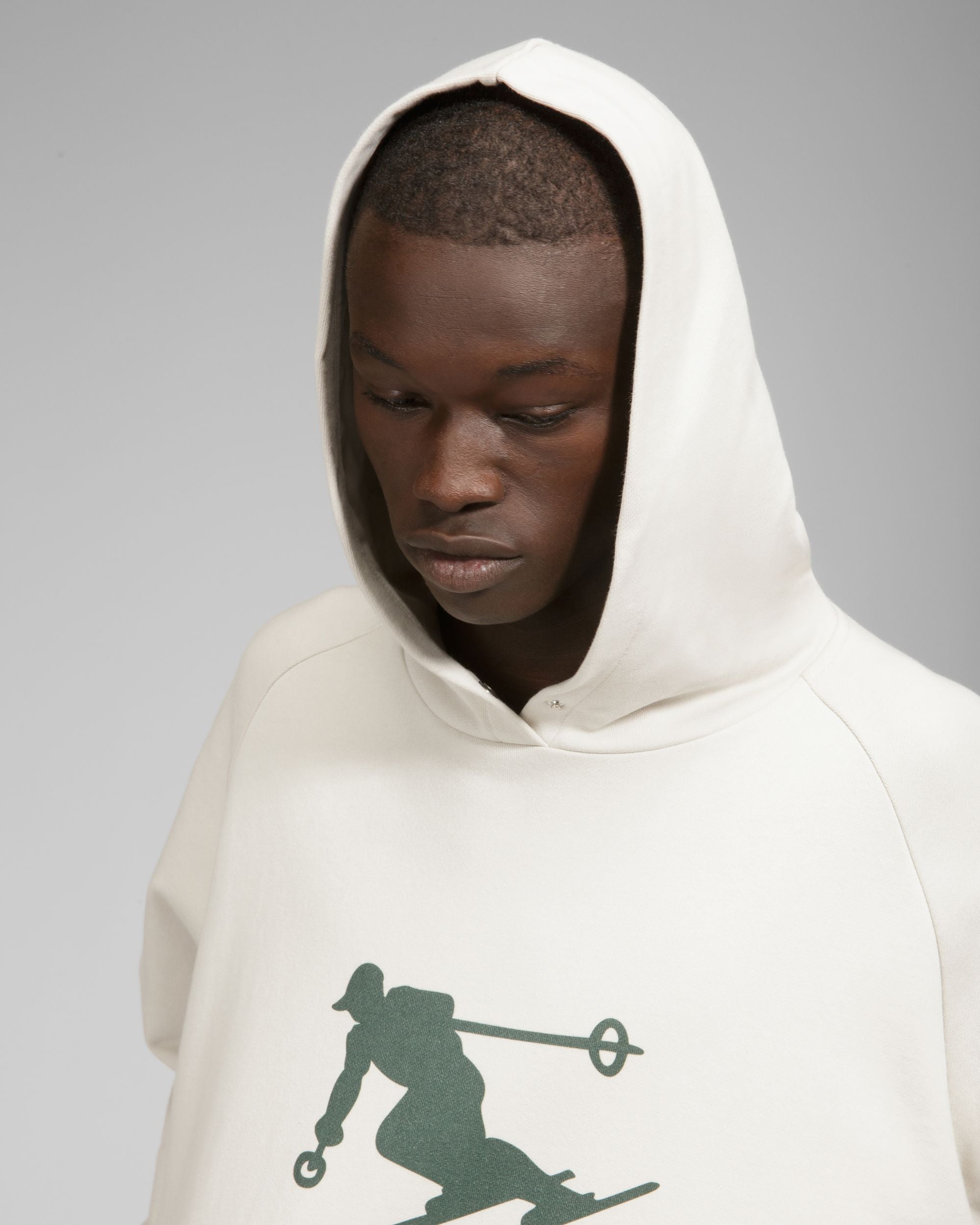 Felpa Con Cappuccio Ski St. Moritz In Cotone Grigio - Uomo - Bally - 06