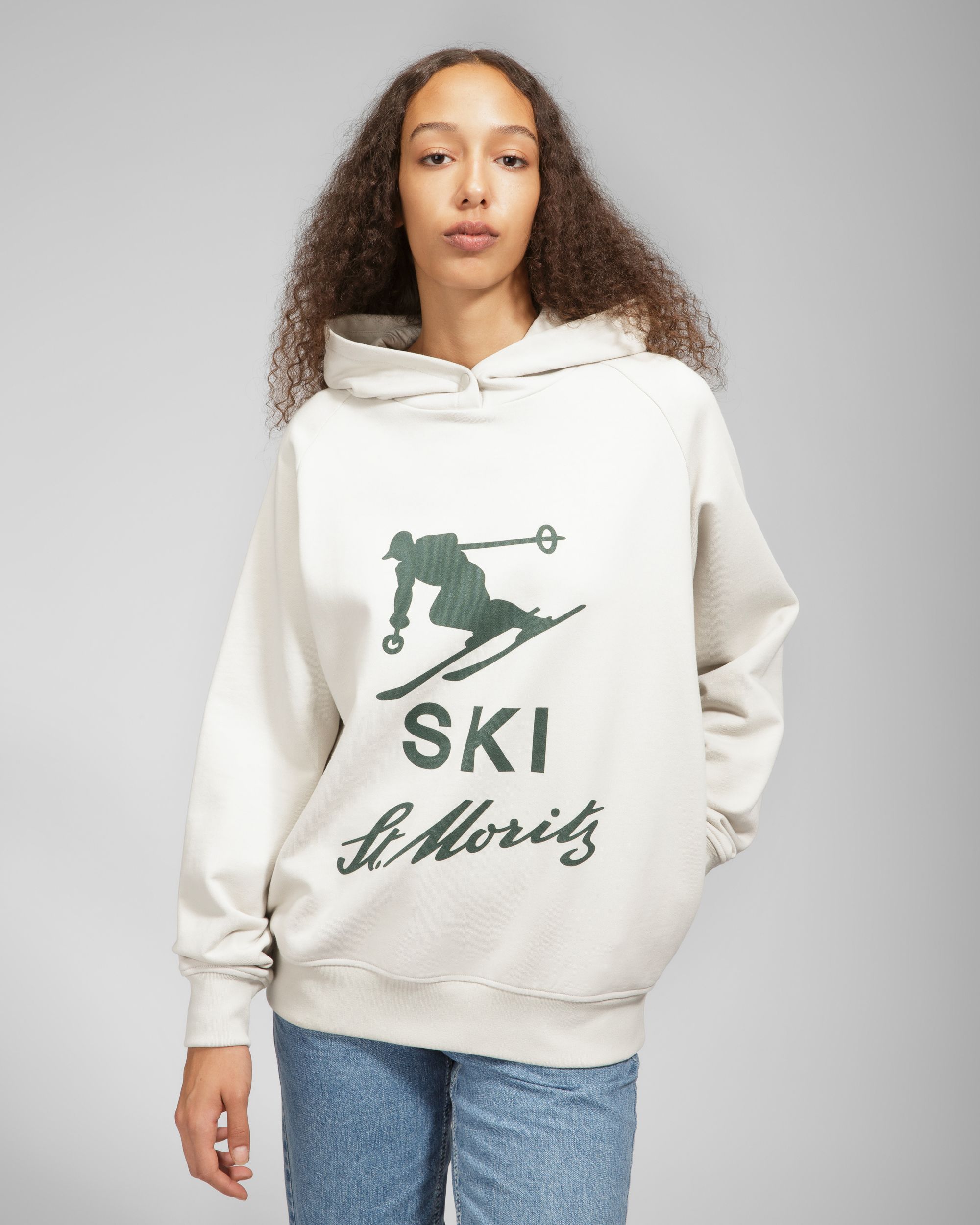 Felpa Con Cappuccio Ski St. Moritz In Cotone Grigio - Uomo - Bally - 08