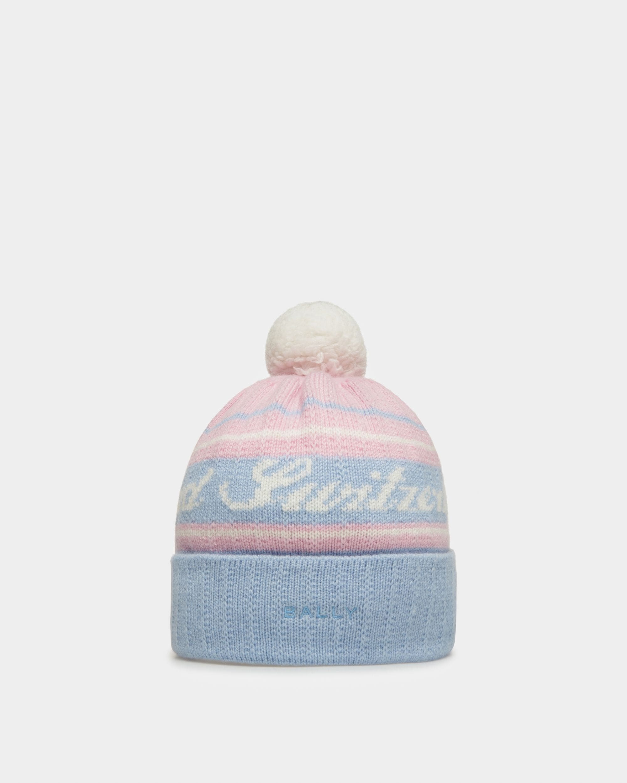Cappello A Cuffia Switzerland Azzurro E Rosa - Uomo - Bally - 01