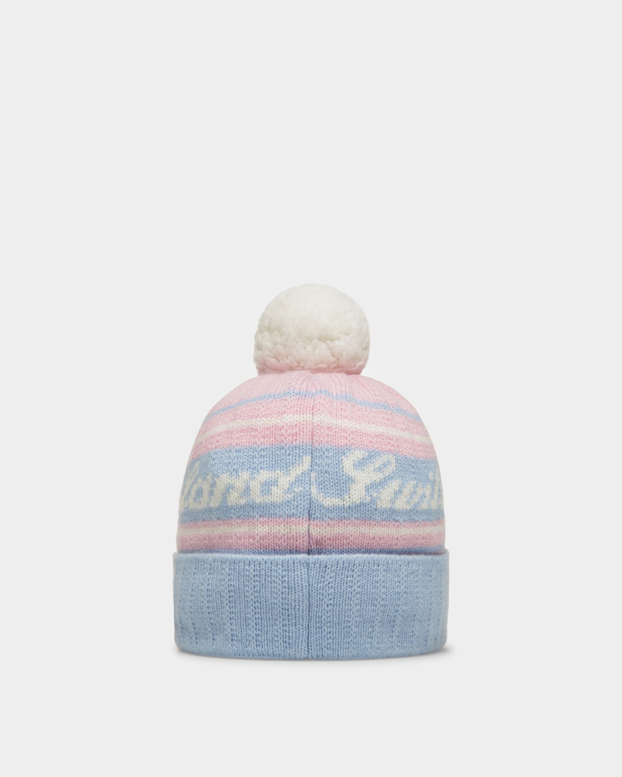 Cappello A Cuffia Switzerland Azzurro E Rosa - Uomo - Bally - 03
