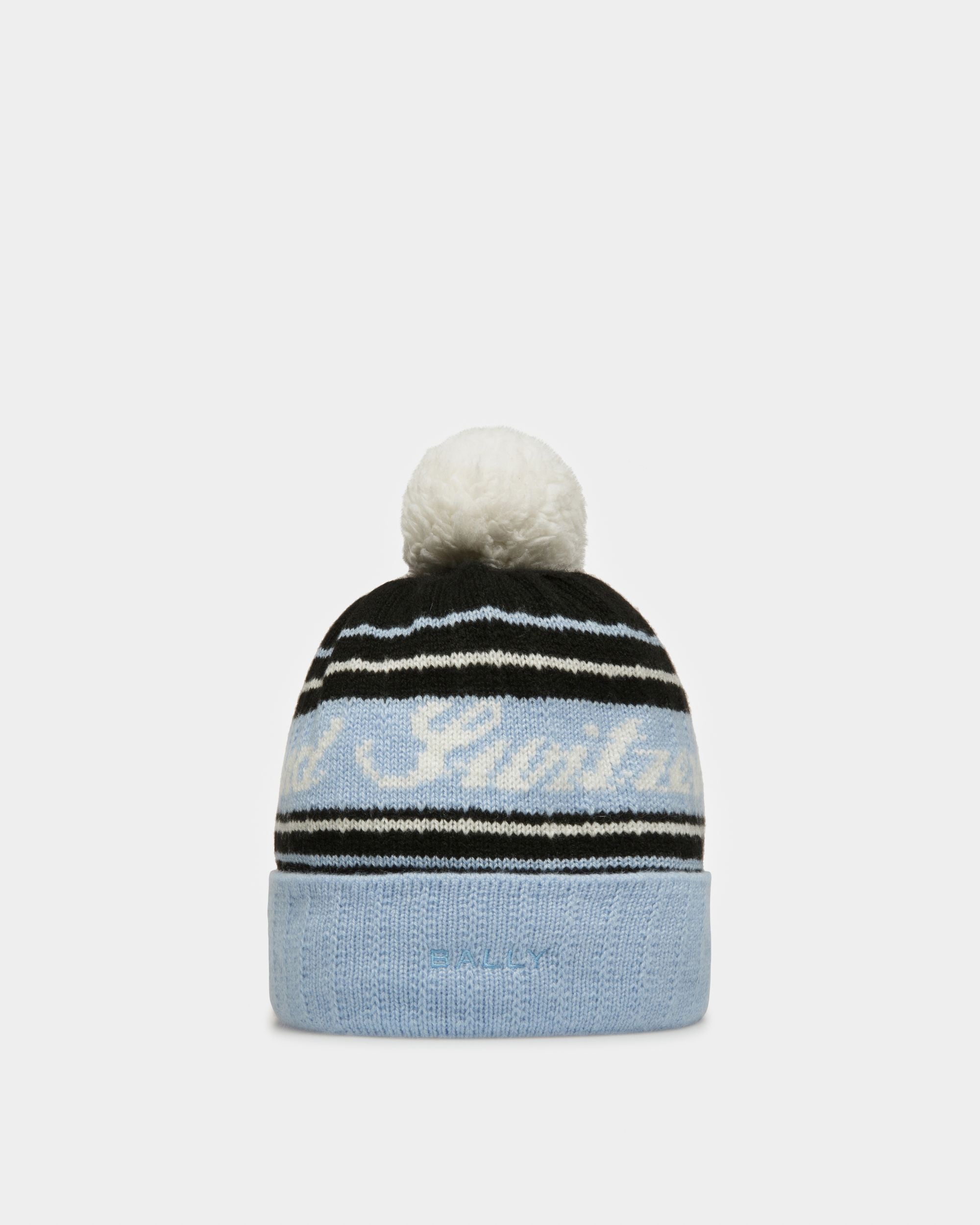 Cappello A Cuffia Switzerland Azzurro E Nero - Uomo - Bally - 01