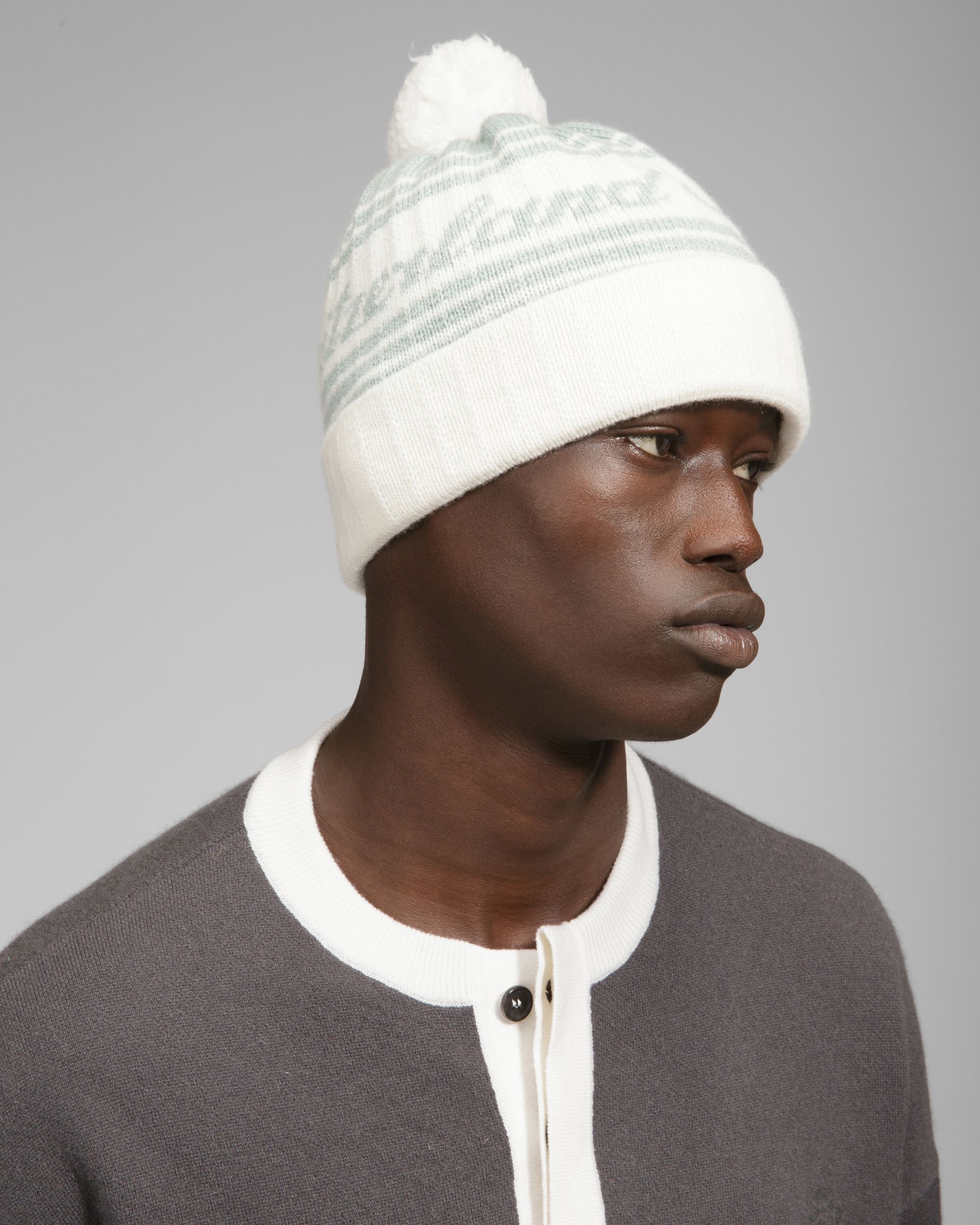 Cappello A Cuffia Switzerland Azzurro E Avorio - Uomo - Bally - 02