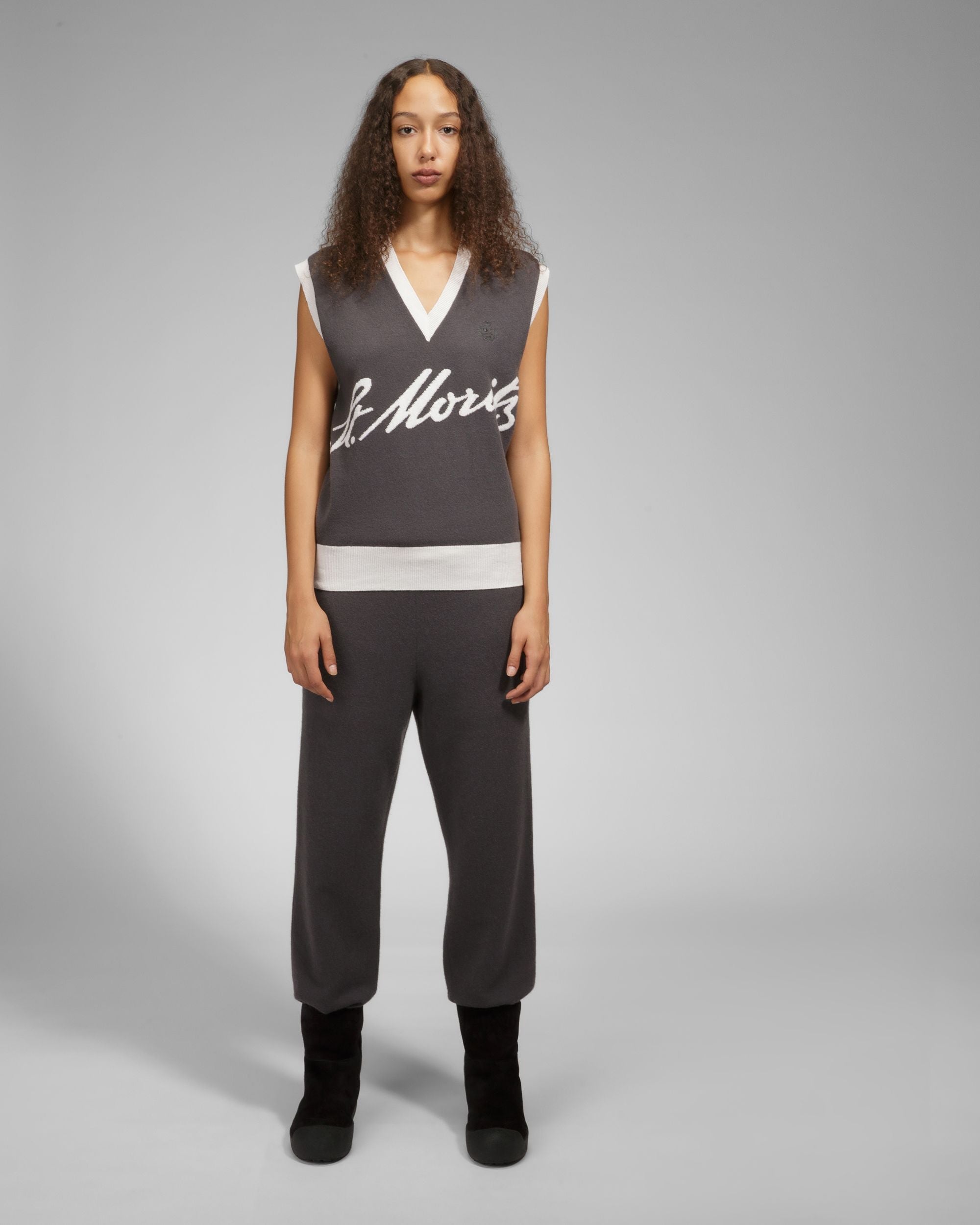 Gilet St. Moritz In Cachemire Grigio - Uomo - Bally - 10