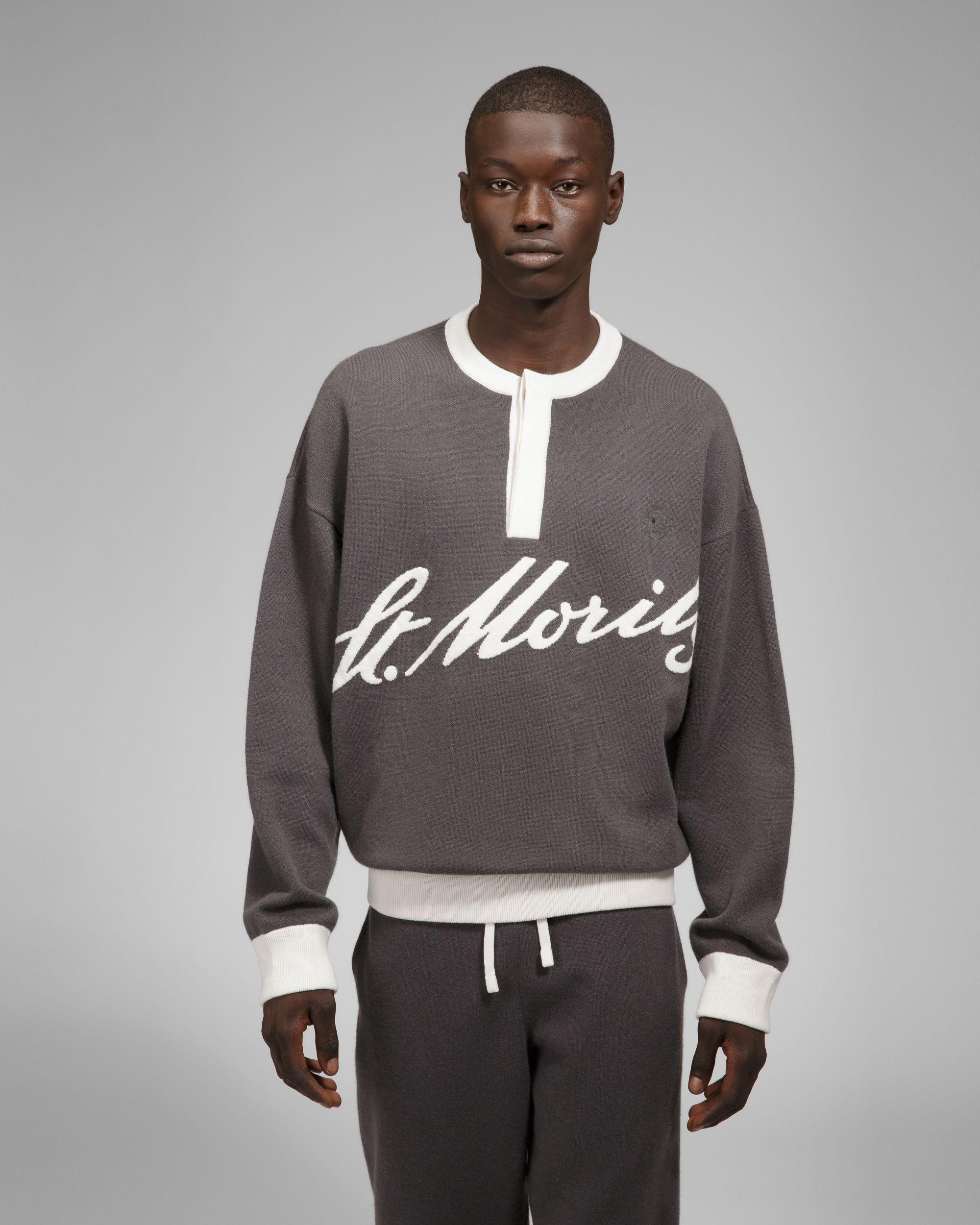 Maglione Girocollo In Cachemire Grigio - Uomo - Bally - 02
