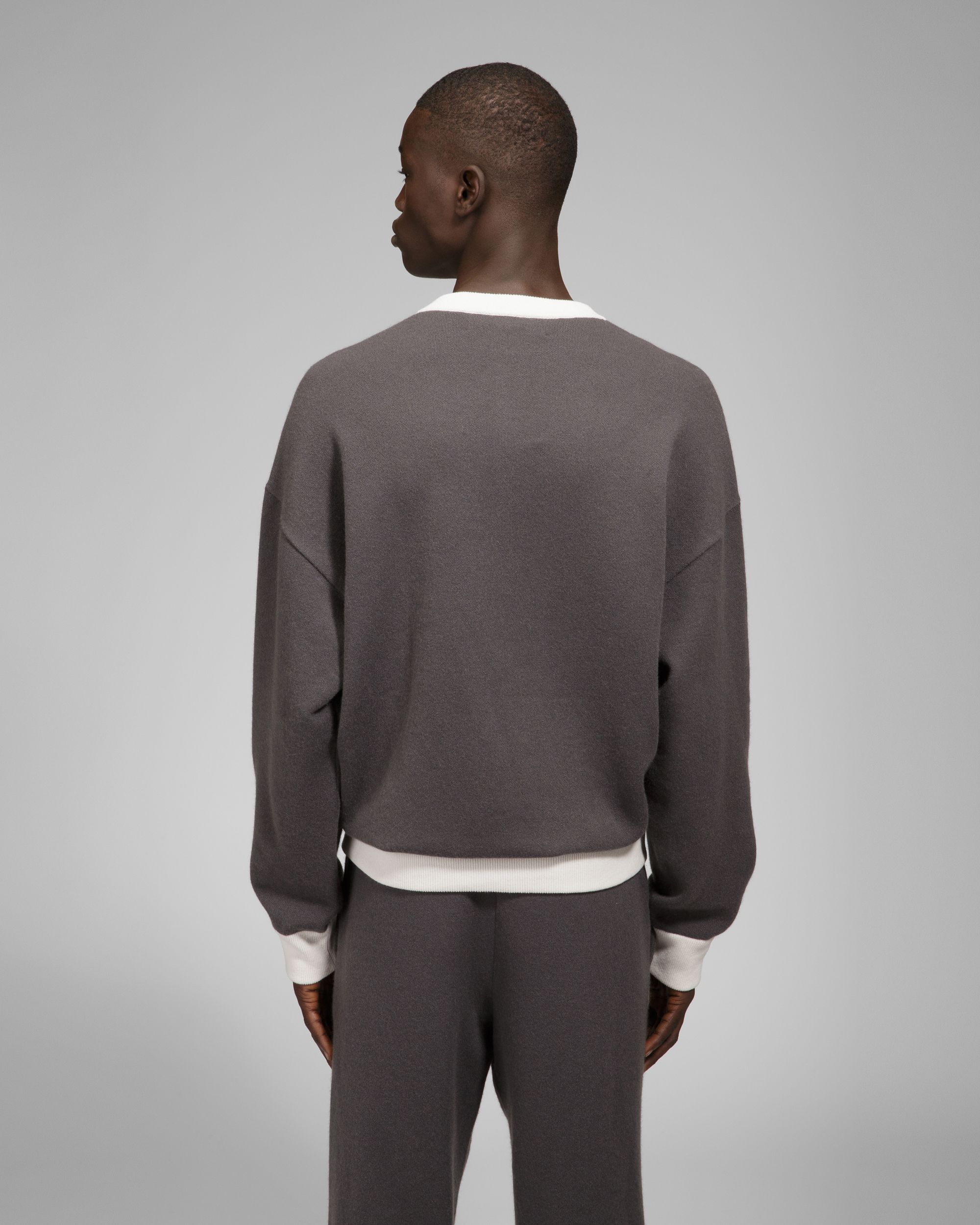 Maglione Girocollo In Cachemire Grigio - Uomo - Bally - 03