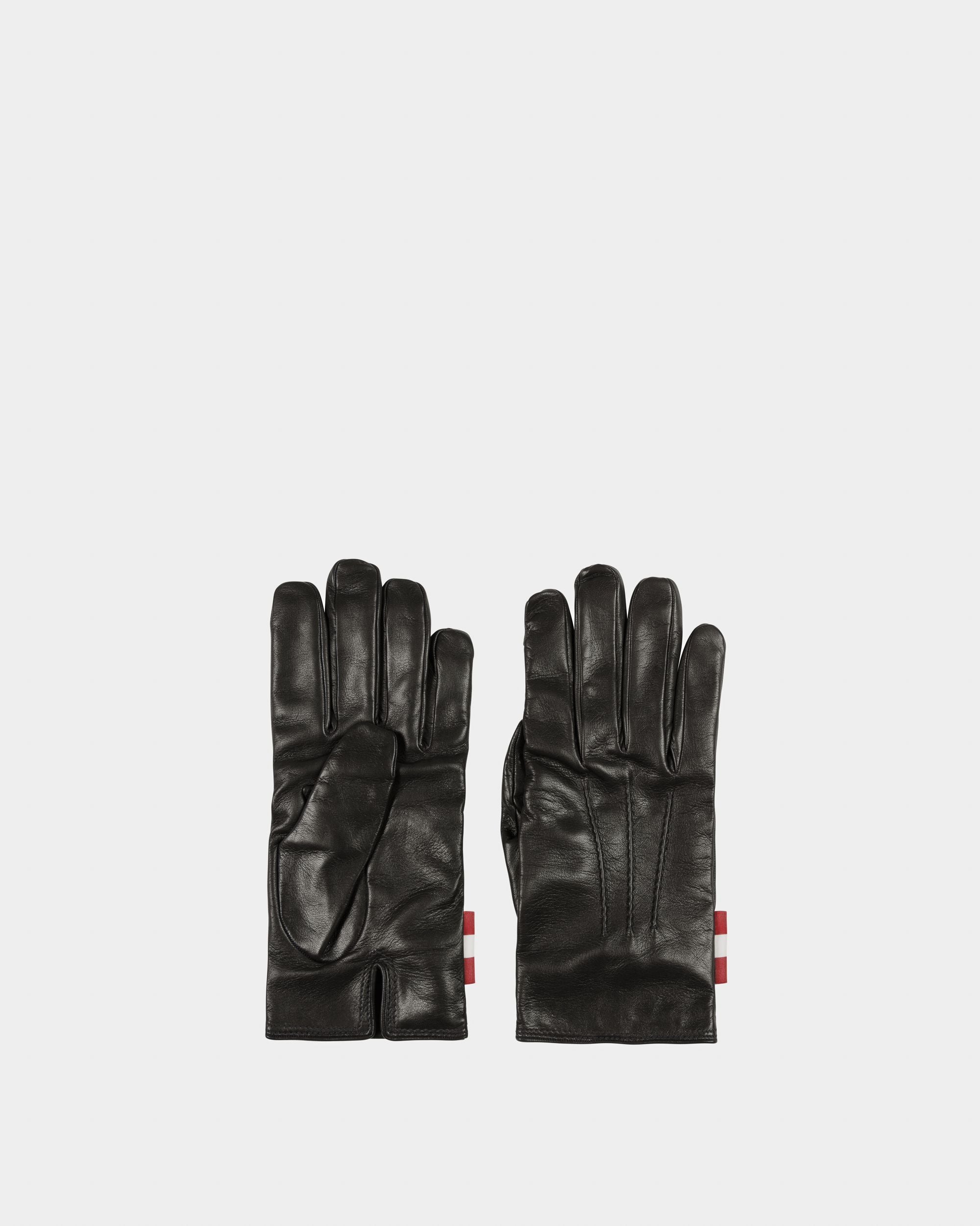 Guanti Neri In Pelle - Uomo - Bally - 01