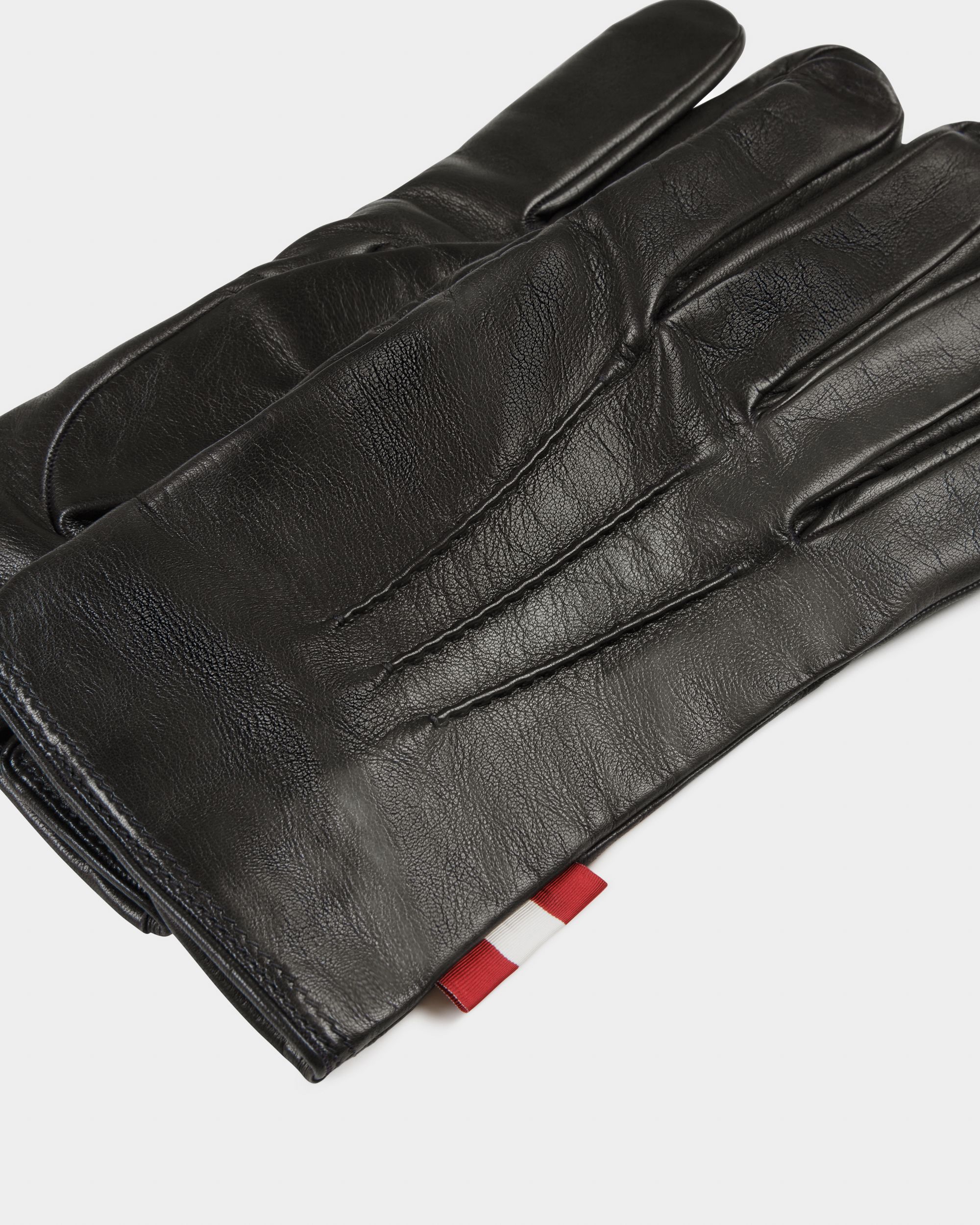 Guanti Neri In Pelle - Uomo - Bally - 02