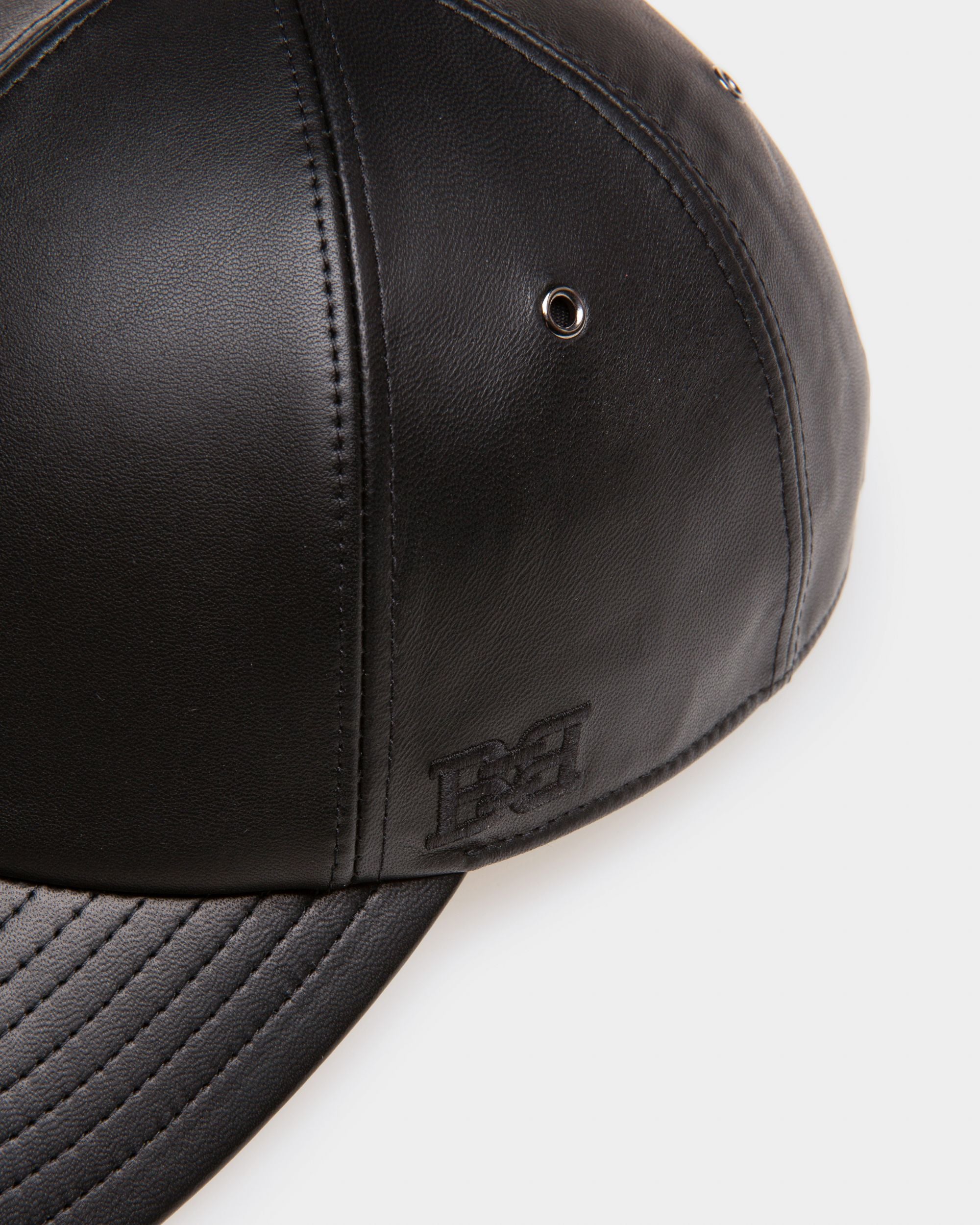Cappello In Pelle Nera - Uomo - Bally - 03