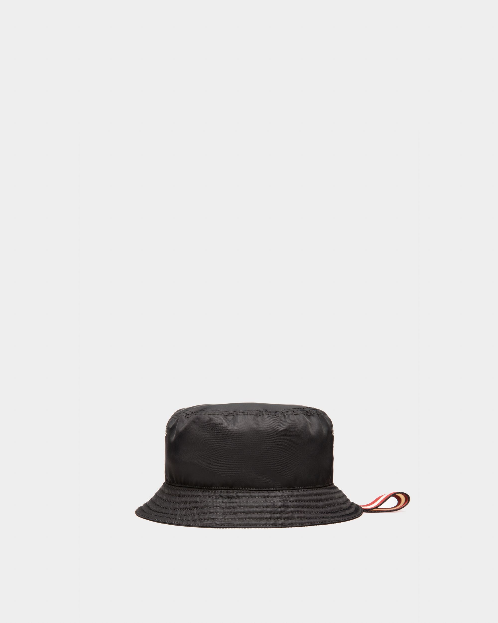 Cappello Alla Pescatora Bally Stripe In Nylon Riciclato Nero - Uomo - Bally - 02