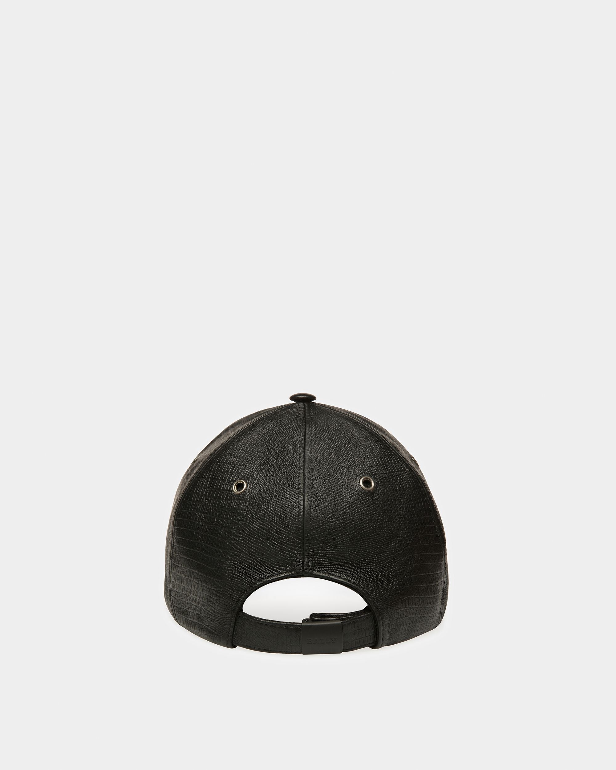 Cappellino In Pelle Nera - Uomo - Bally - 04