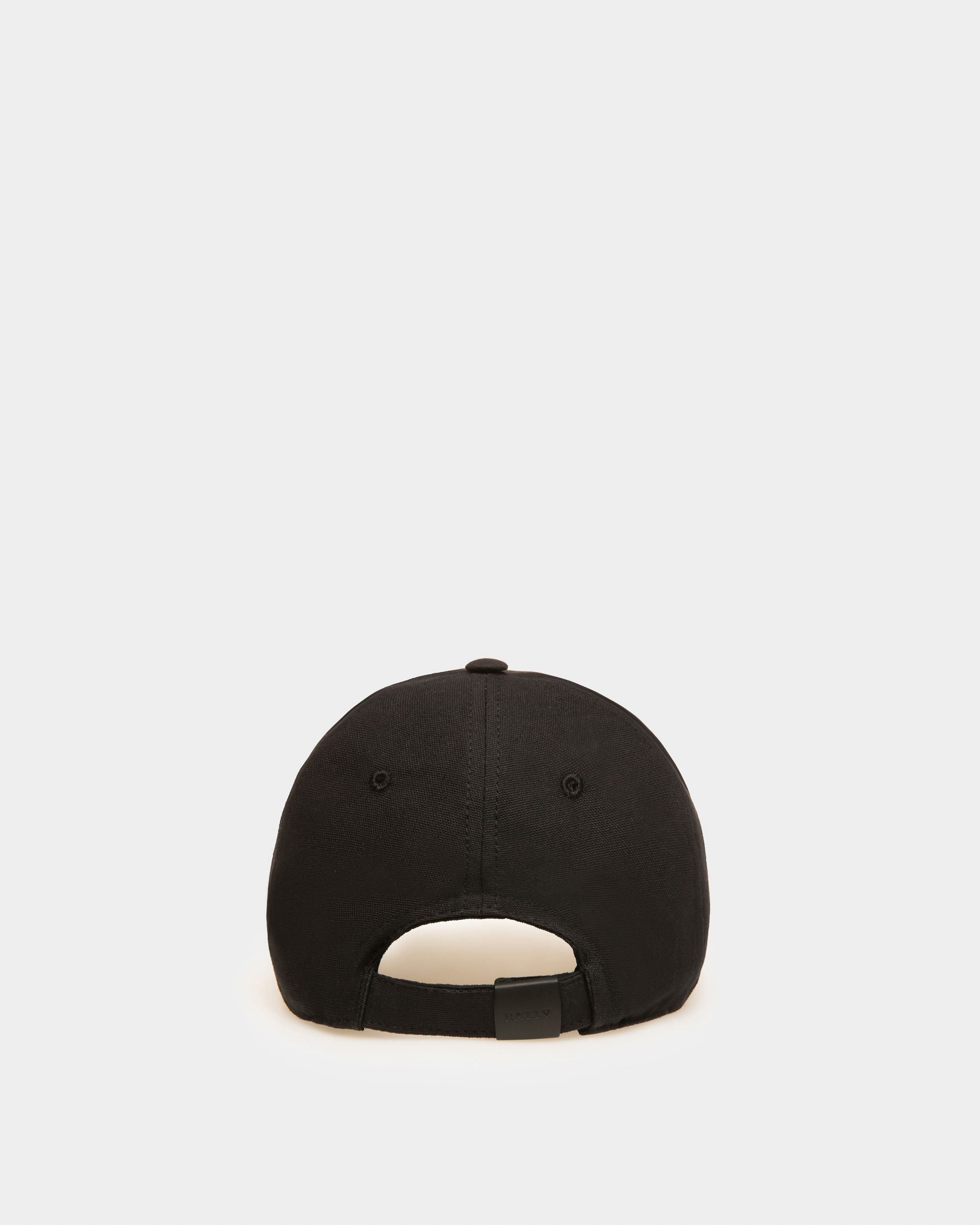 Cappello Con Logo In Cotone Nero - Uomo - Bally - 02