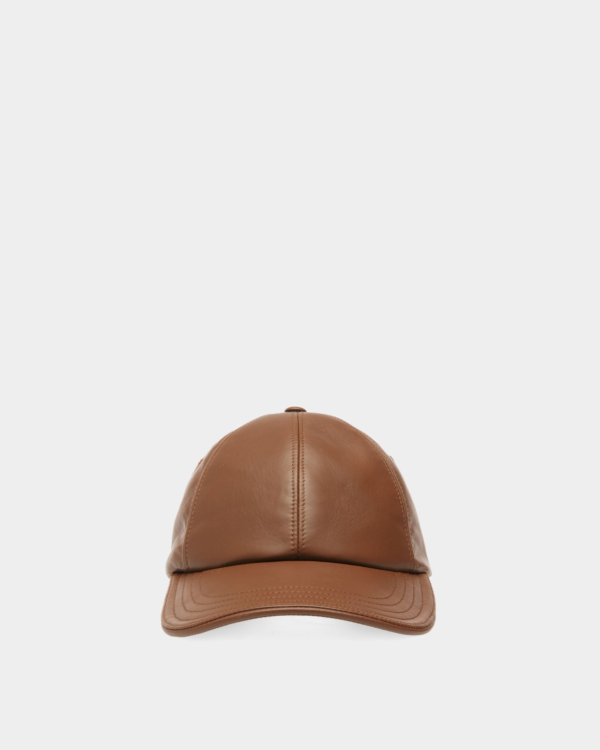 Cappellino In Pelle Marrone - Uomo - Bally - 01