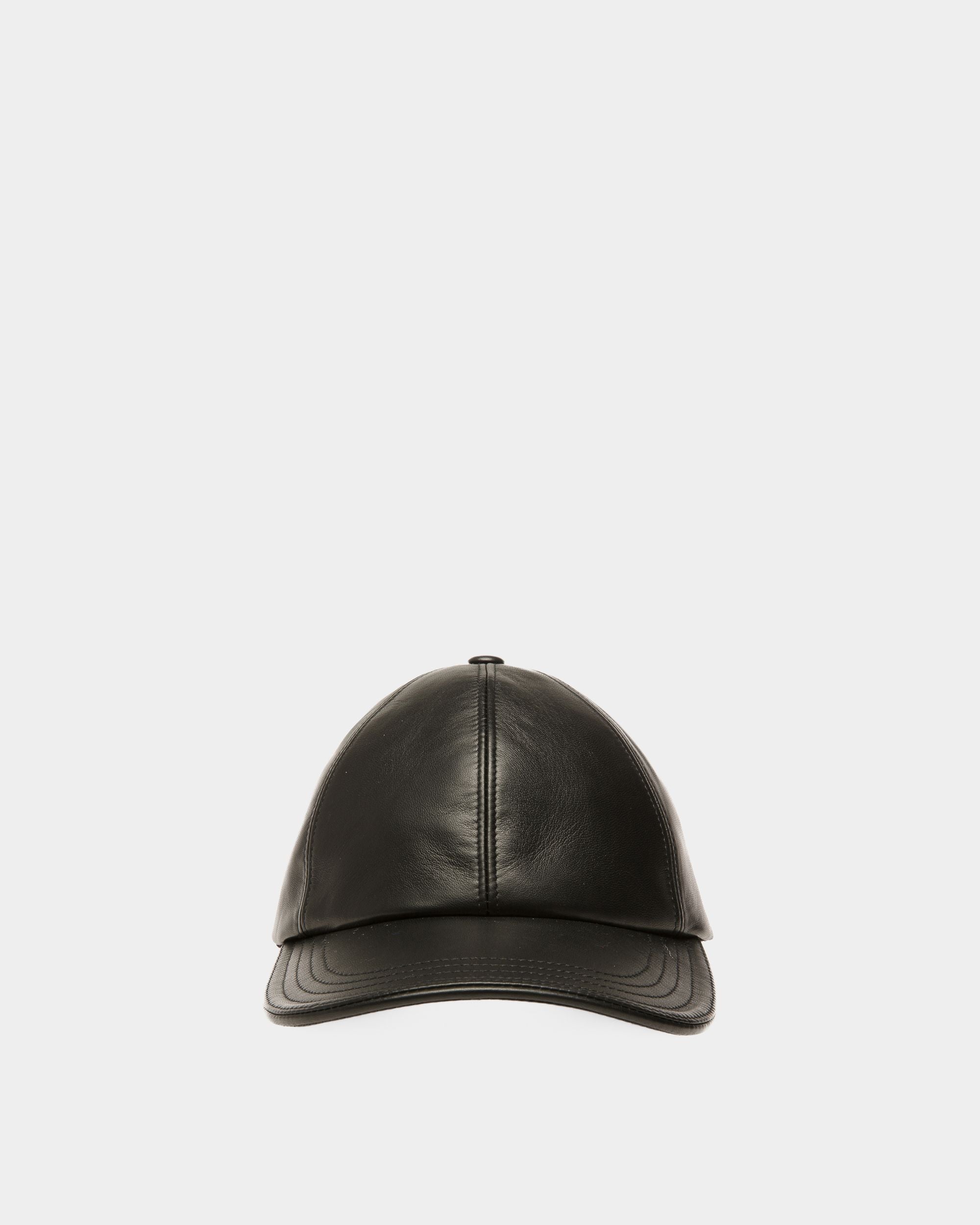 Cappellino In Pelle Nera - Uomo - Bally - 01