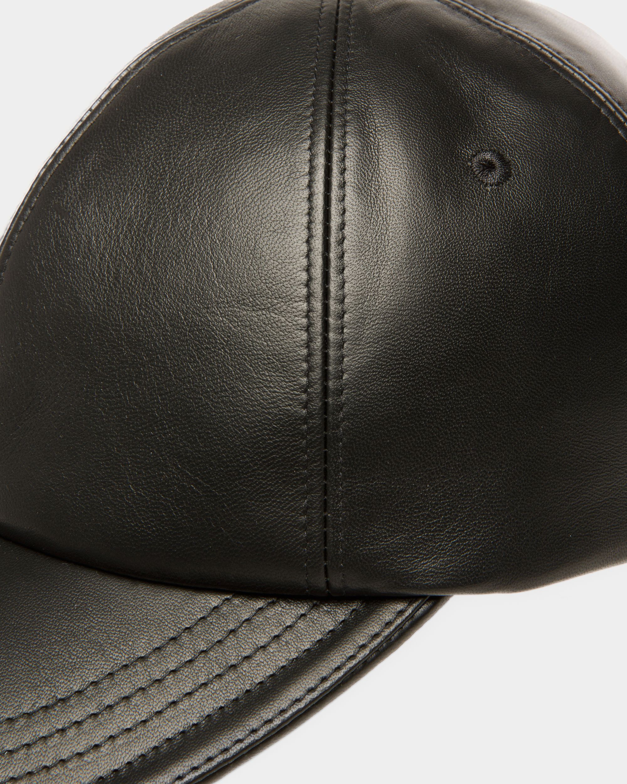 Cappellino In Pelle Nera - Uomo - Bally - 03