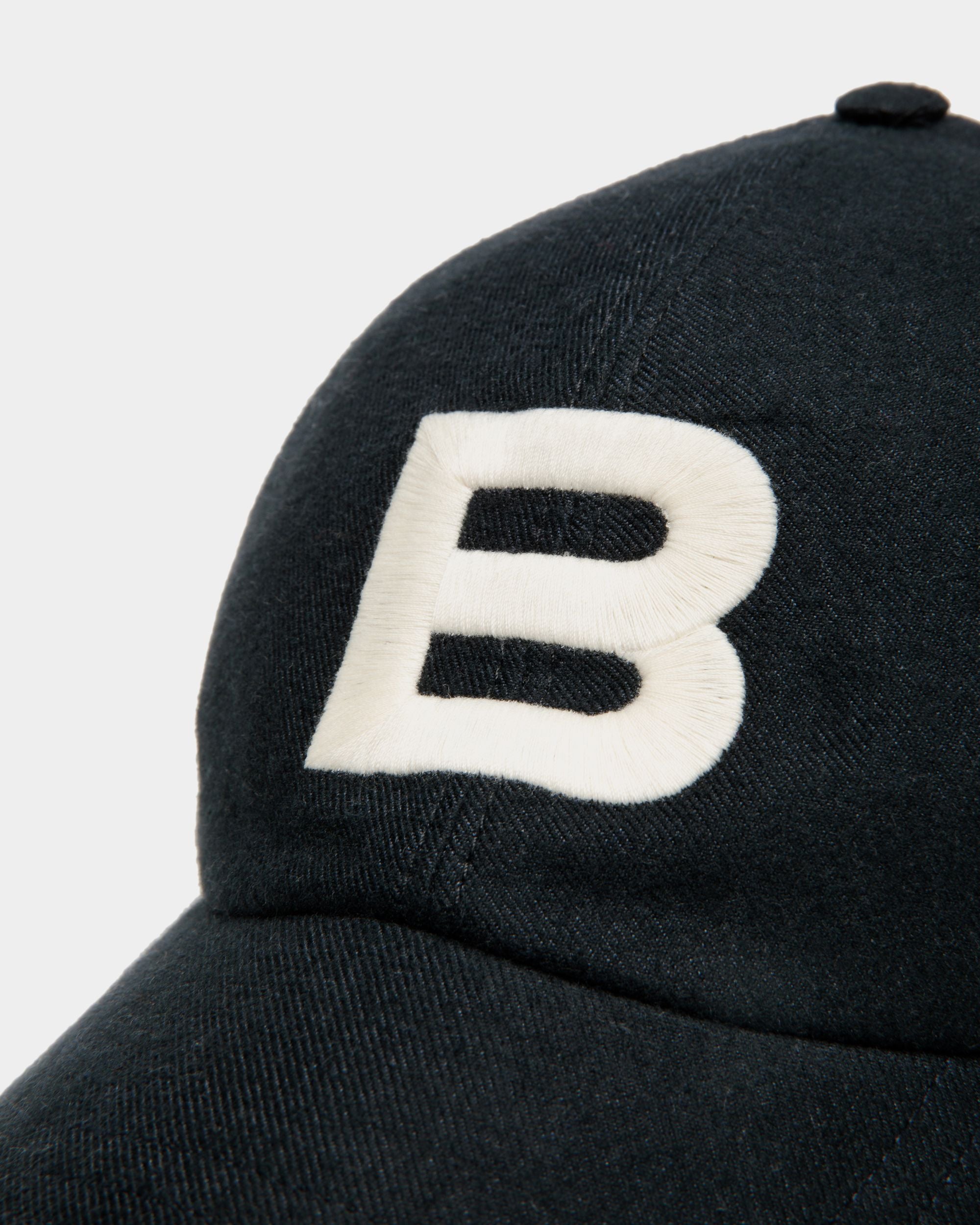 Cappellino In Cotone Navy Blue Con Logo - Uomo - Bally - 03