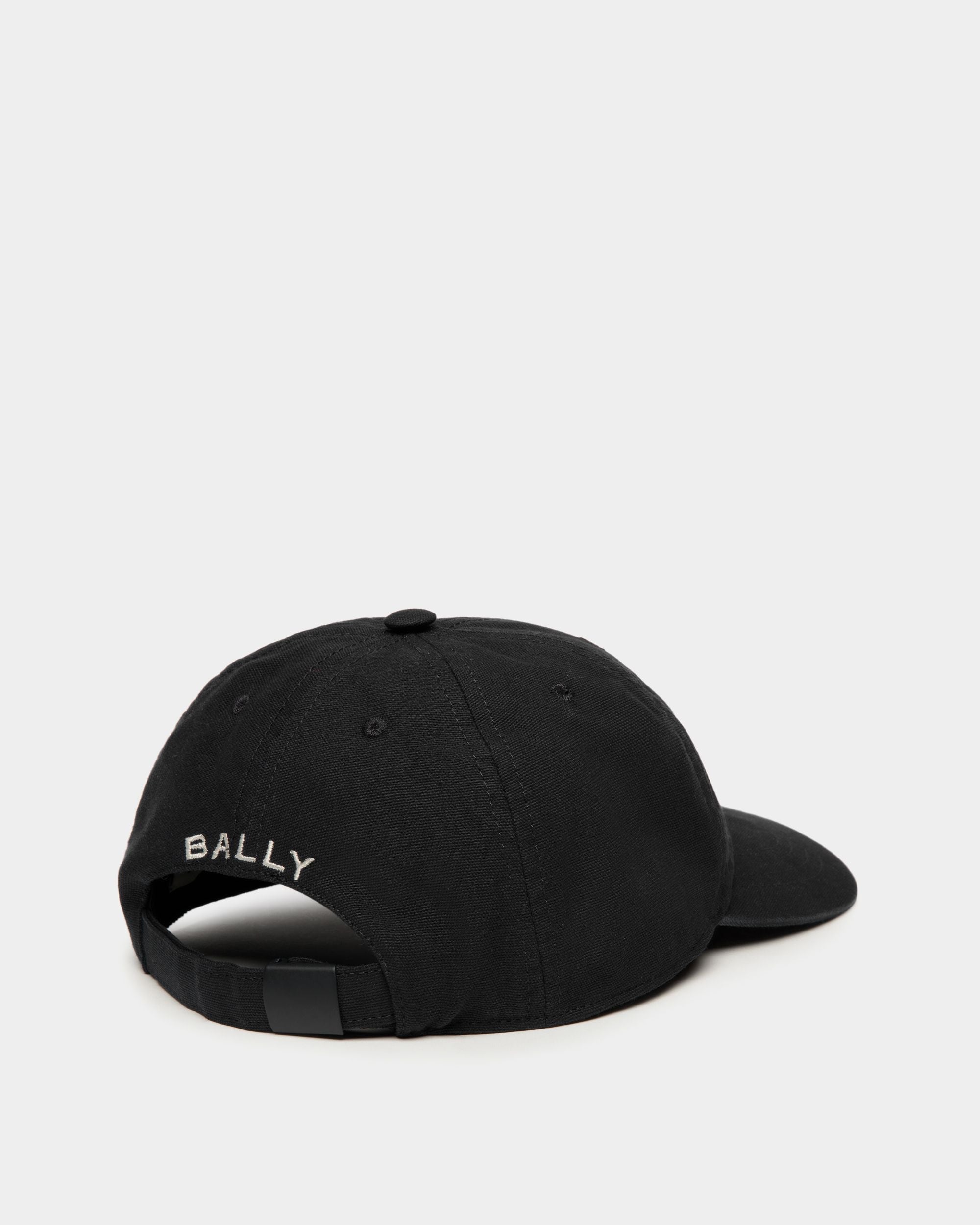 Cappellino In Cotone Nero Con Logo Bally Crest - Uomo - Bally - 02