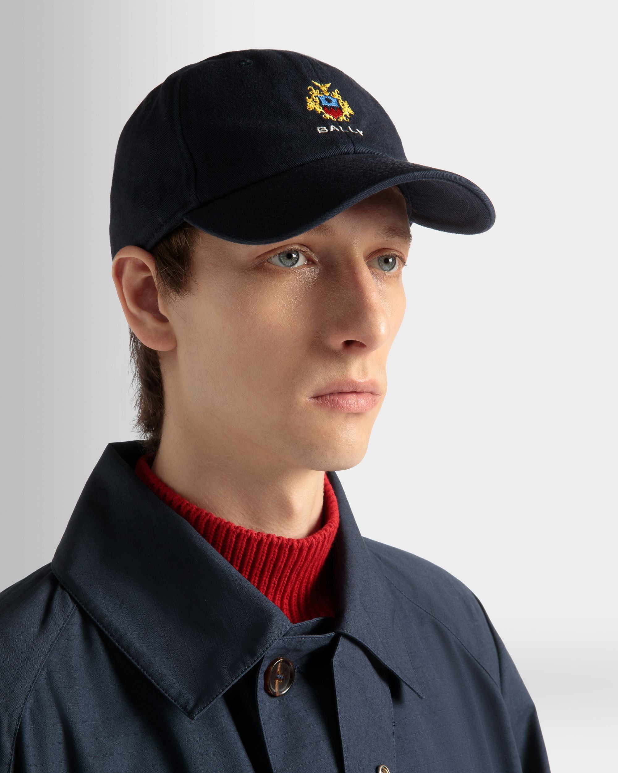 Cappellino In Cotone Navy Blue - Uomo - Bally - 02