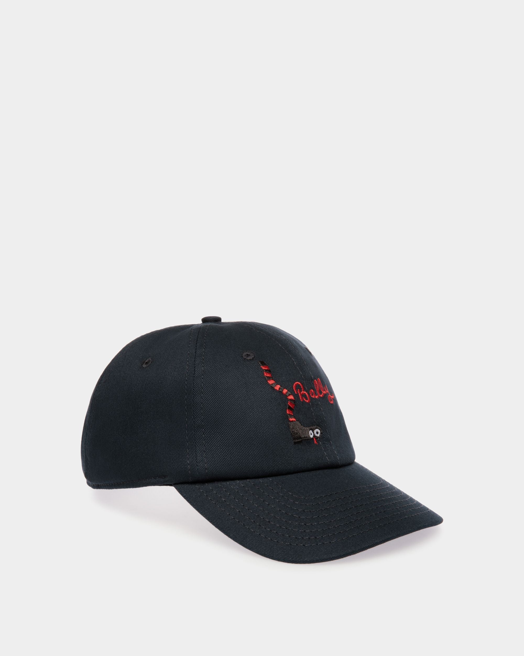 Cappellino In Cotone Navy Blue - Uomo - Bally - 01