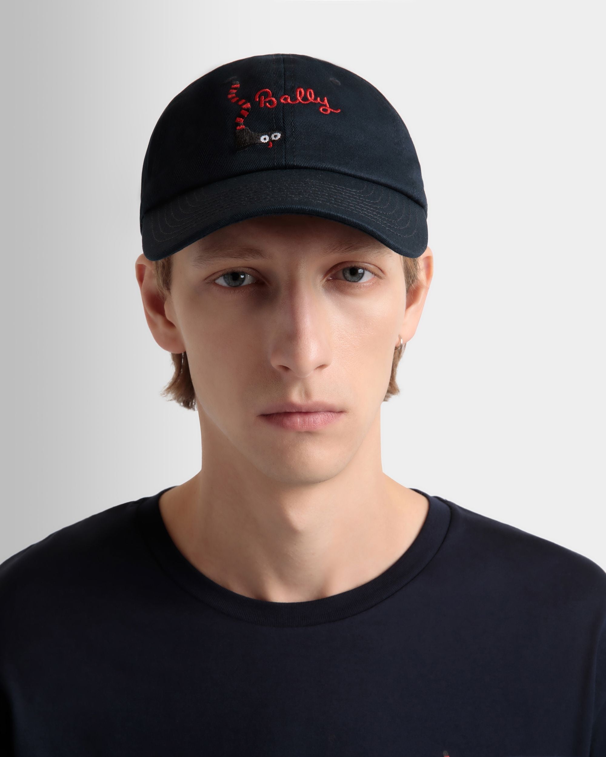 Cappellino In Cotone Navy Blue - Uomo - Bally - 02