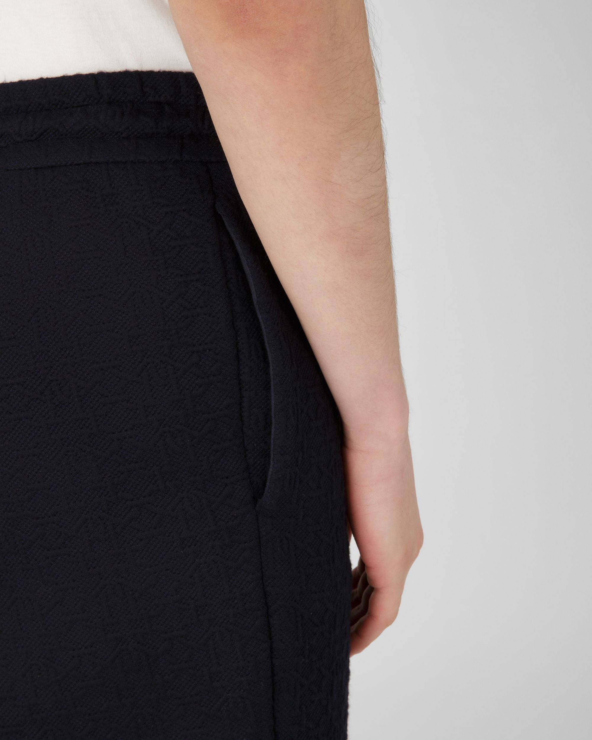 Pantaloni Monogram In Misto Jersey Colore Blu Navy - Uomo - Bally - 02