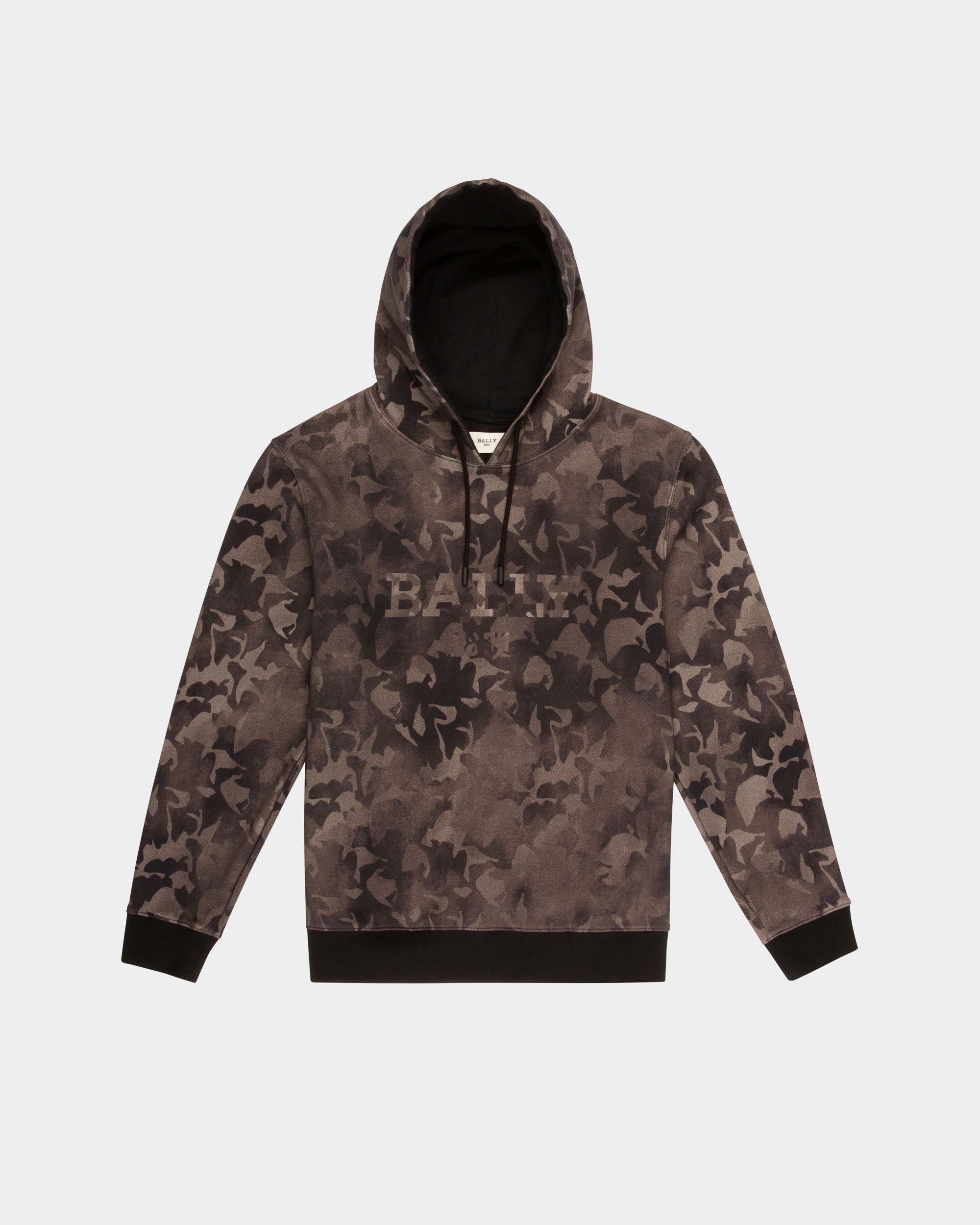 Felpa Camouflage In Cotone Biologico Nera - Uomo - Bally - 04