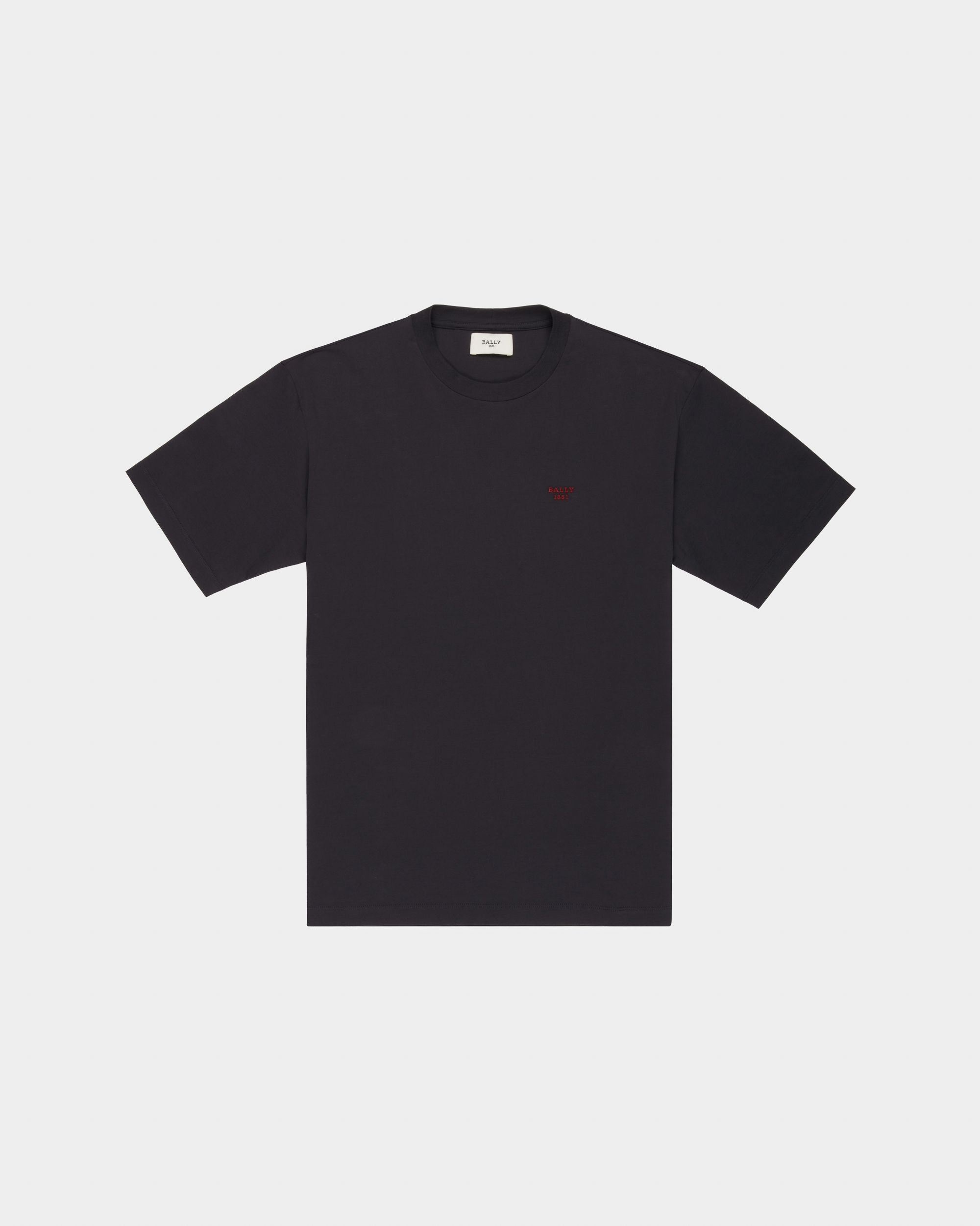 T-Shirt 1851 In Cotone Organico Blu Navy - Uomo - Bally - 04