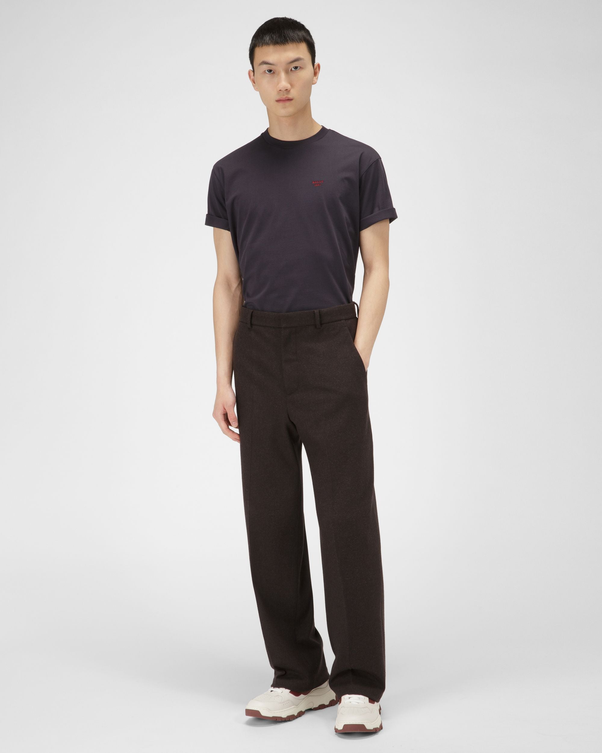 T-Shirt 1851 In Cotone Organico Blu Navy - Uomo - Bally - 05
