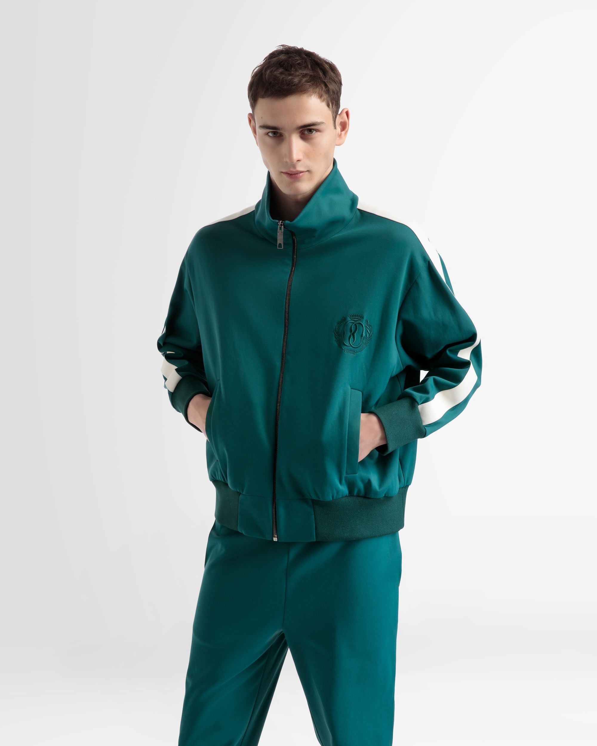 Giacca Sportiva In Misto Cotone Verde - Uomo - Bally - 02