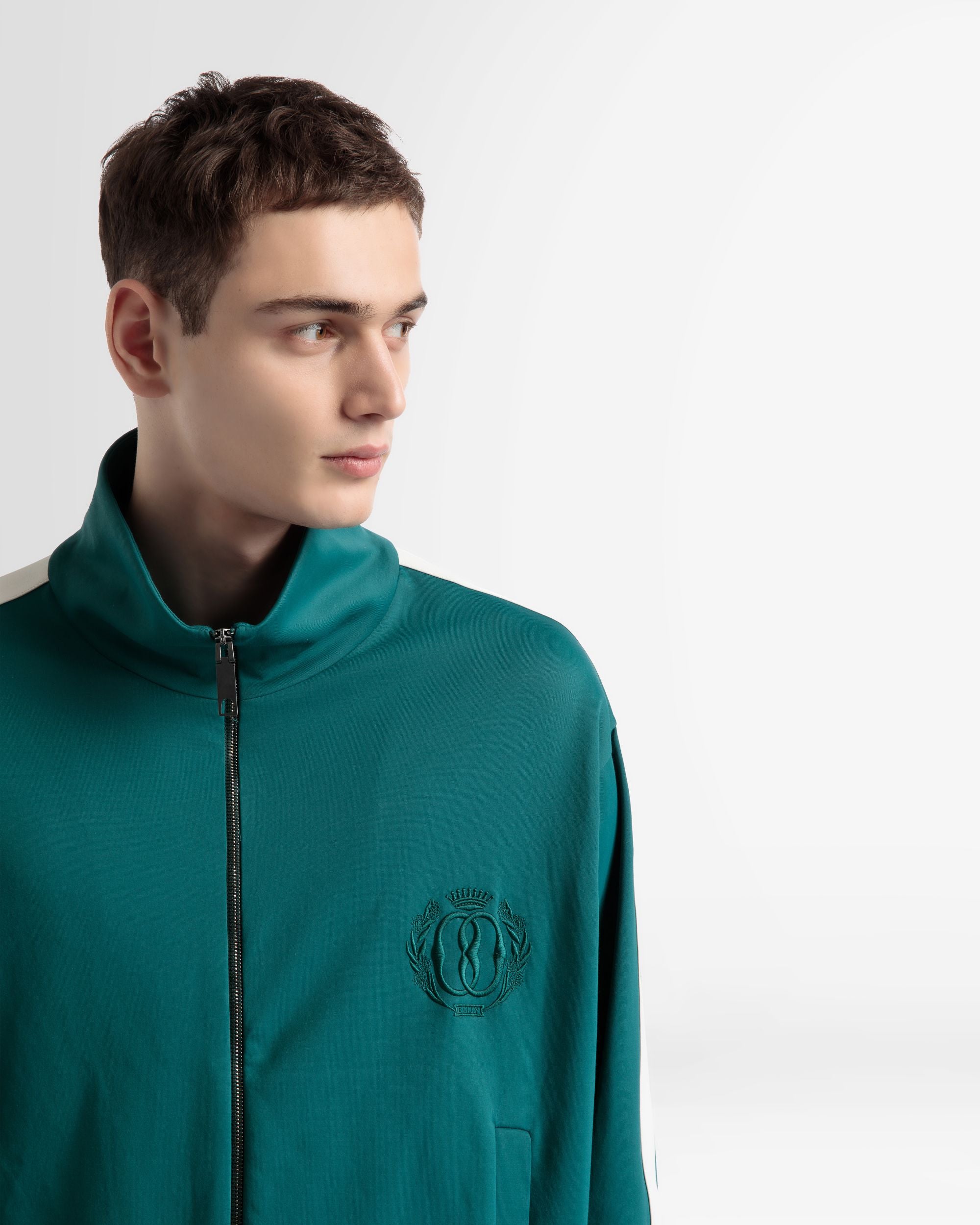 Giacca Sportiva In Misto Cotone Verde - Uomo - Bally - 03