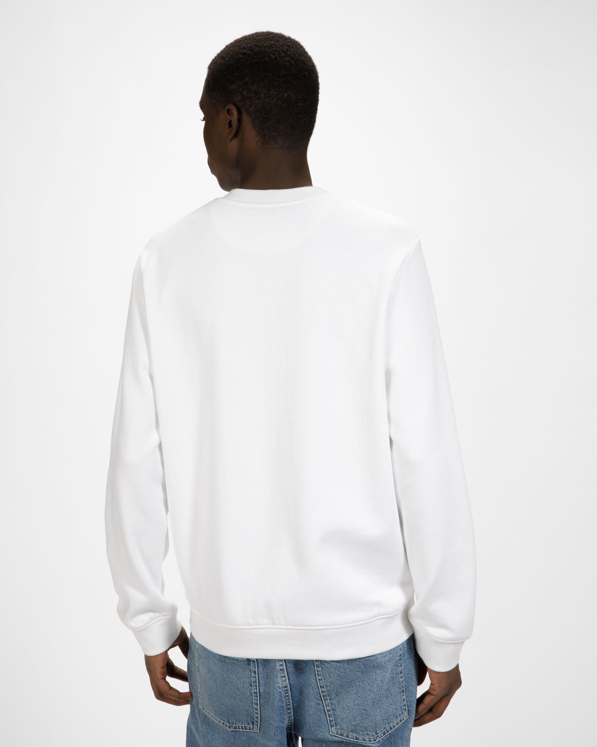 Felpa Bally 1851 In Cotone Biologico Bianco - Uomo - Bally - 03