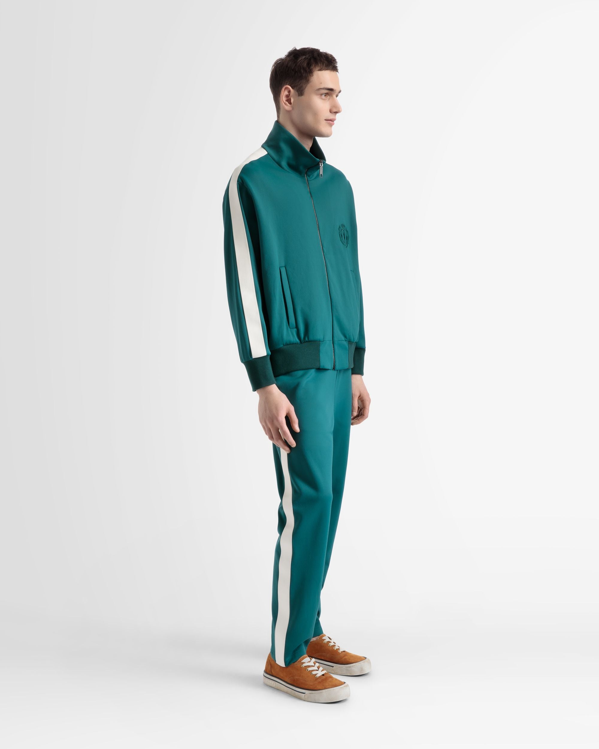 Pantalone Sportivo In Misto Cotone Verde - Uomo - Bally - 05
