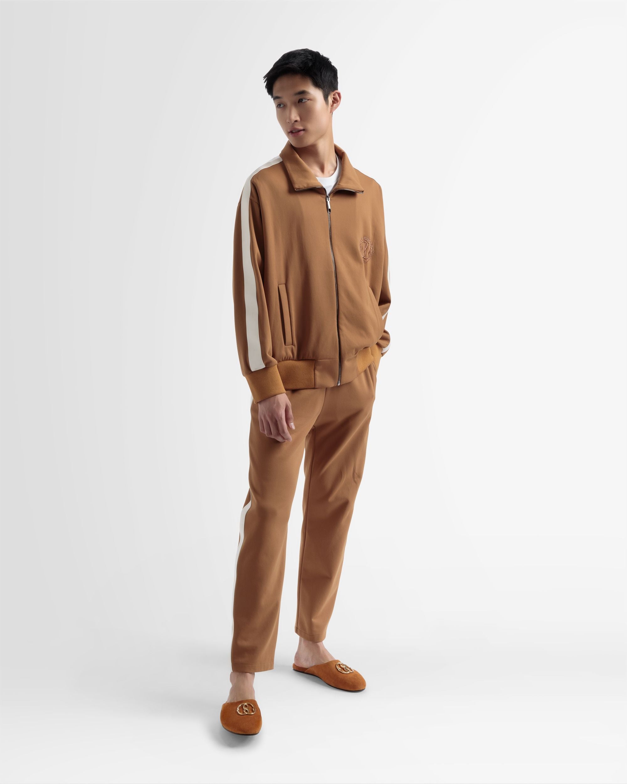 Pantalone Sportivo In Misto Cotone Ocra - Uomo - Bally - 02